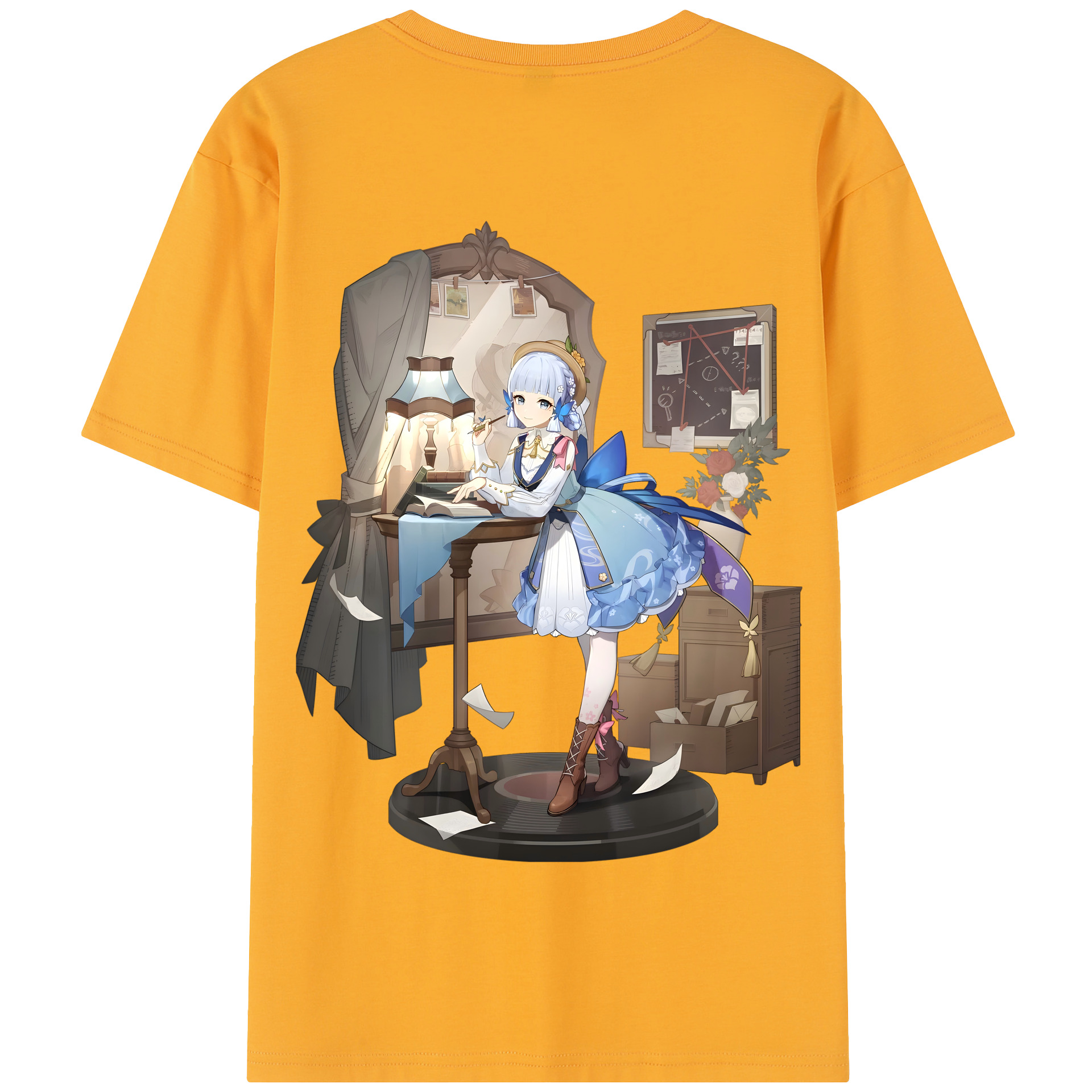 げんし神 神里綾華 神宮寺レン genshin Kamimiya Ren 綿100％半袖Tシャツ（背面プリント）
