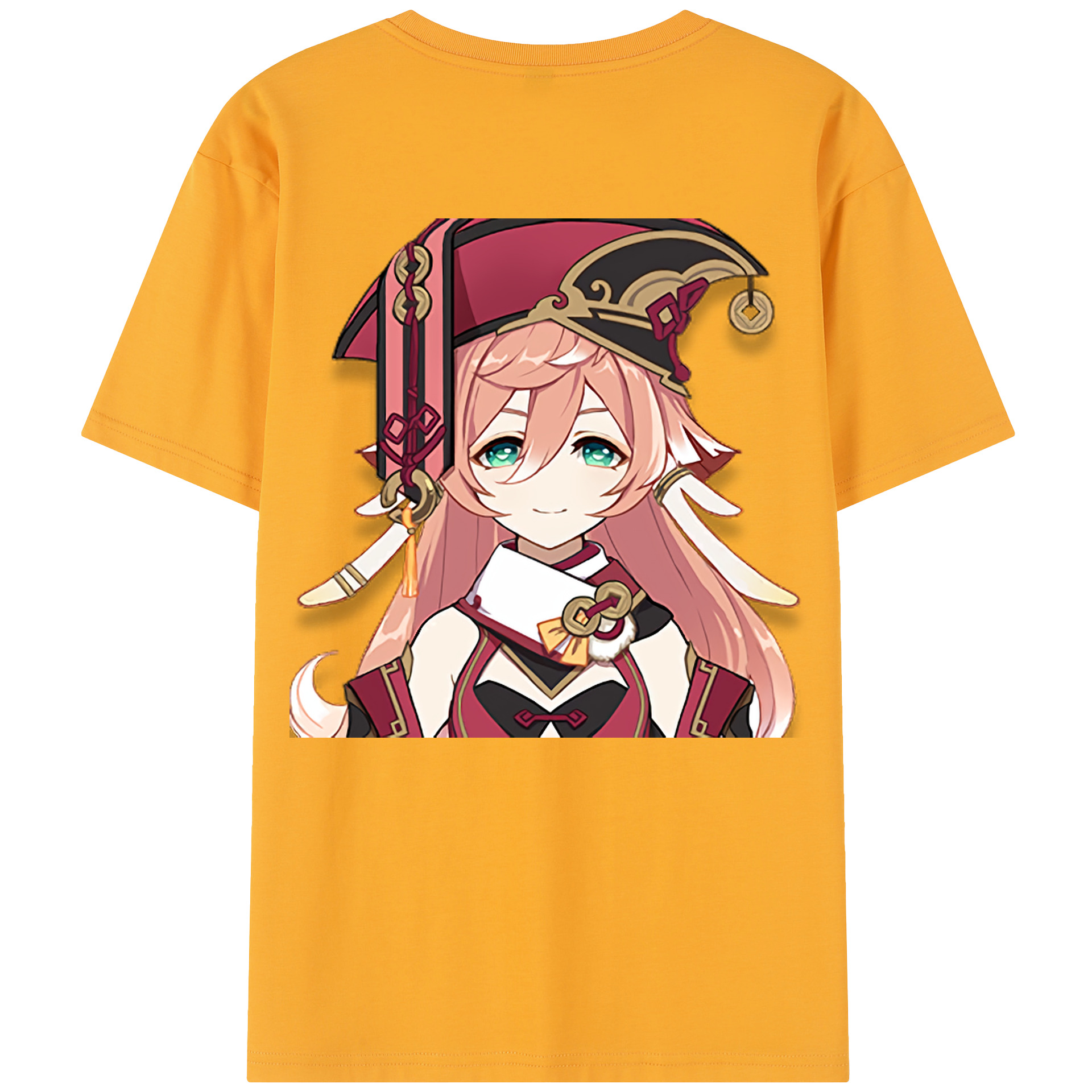 げんし神 ヤンフェイ genshin Yanfei 綿100％半袖Tシャツ（背面プリント）
