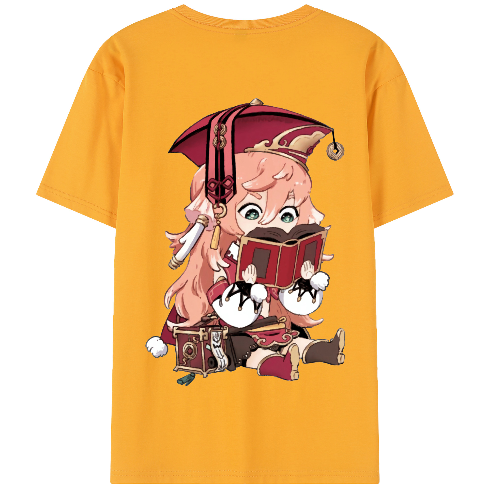 げんし神 ヤンフェイ genshin Yanfei 綿100％半袖Tシャツ（背面プリント）