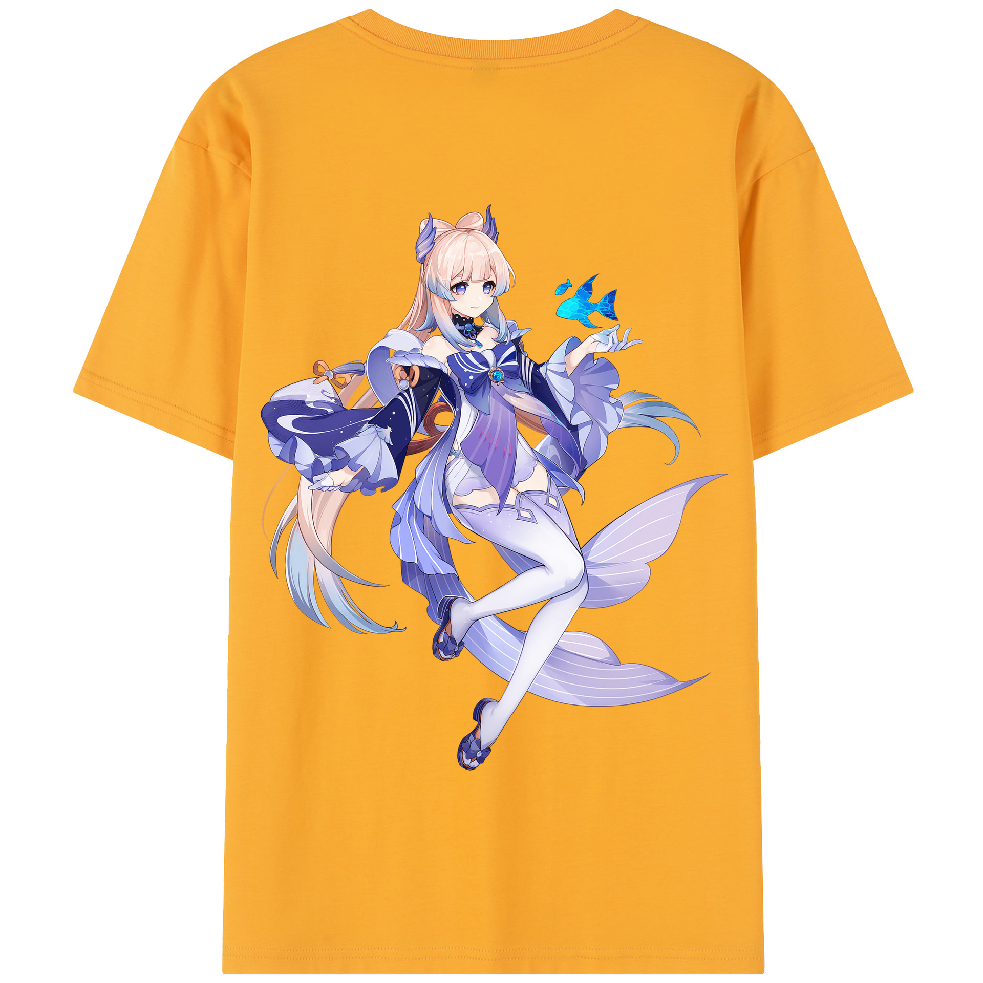 げんし神 珊瑚宮心海 サンゴノミヤ・ココミ genshin Sangonomiya Kokomi 綿100％半袖Tシャツ（背面プリント）