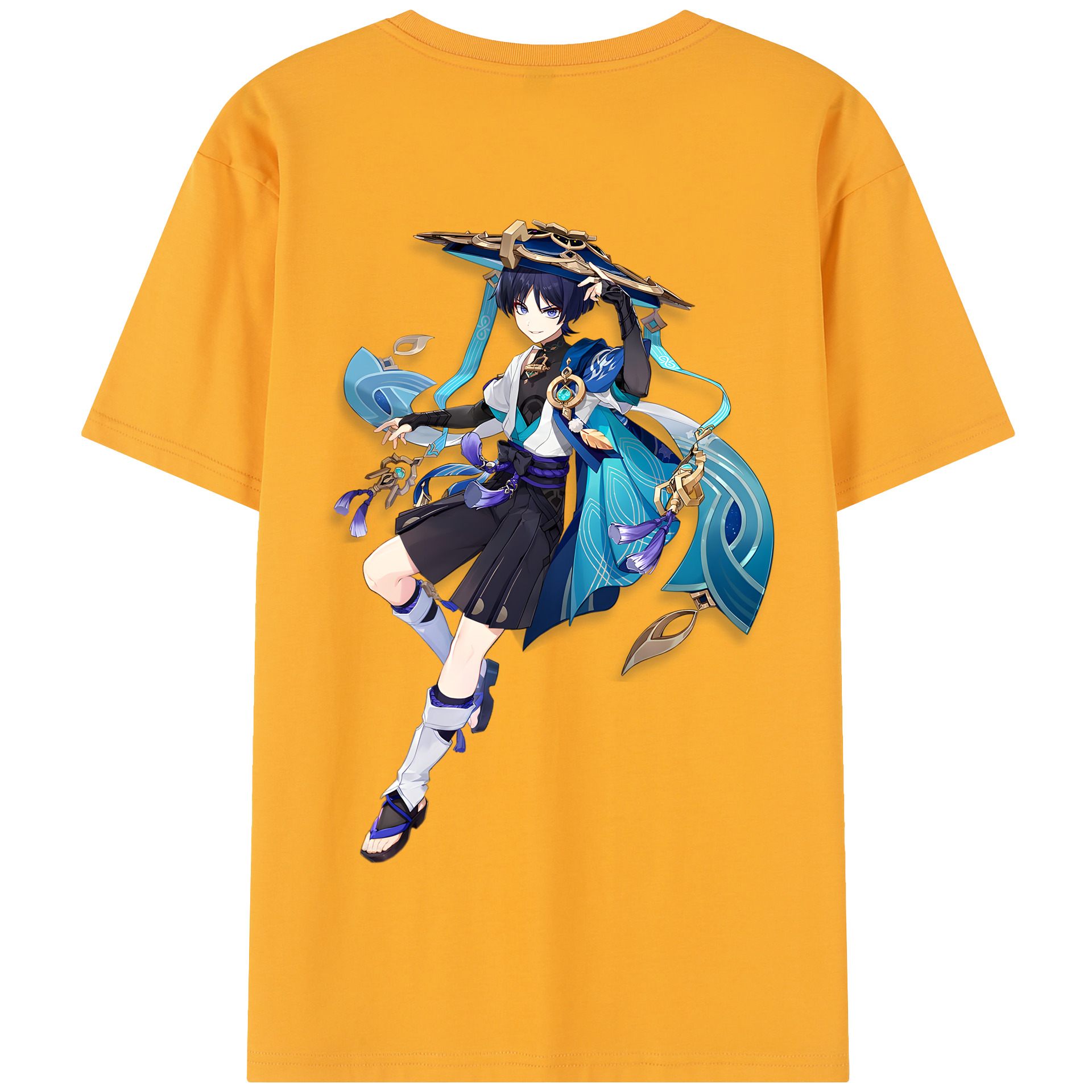 げんし神 さんペい genshin Sanpei 綿100％半袖Tシャツ（背面プリント）