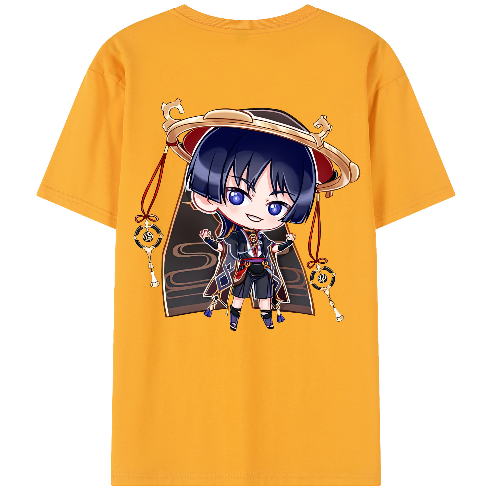げんし神 さんペい genshin Sanpei 綿100％半袖Tシャツ（背面プリント）