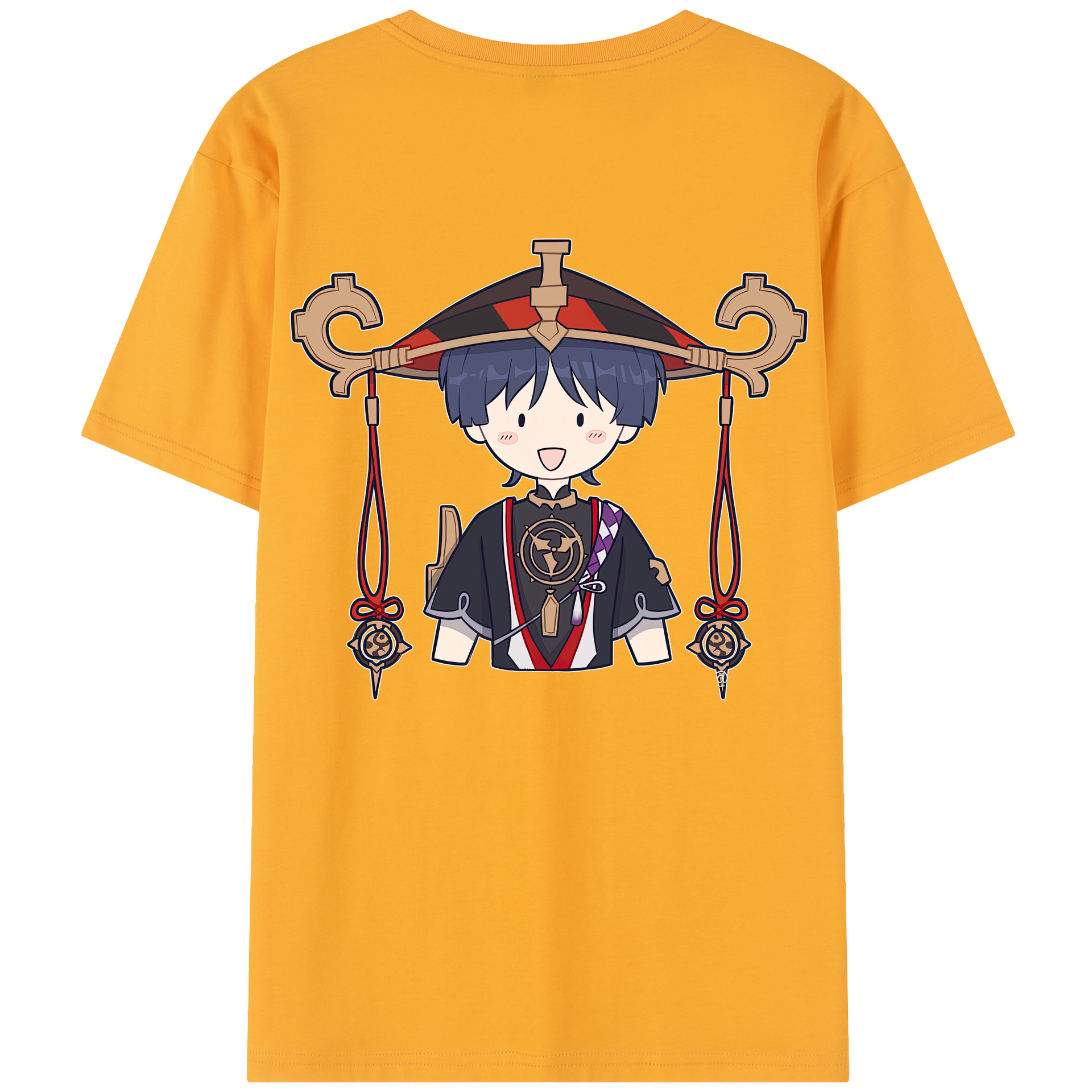 げんし神 さんペい genshin Sanpei 綿100％半袖Tシャツ（背面プリント）