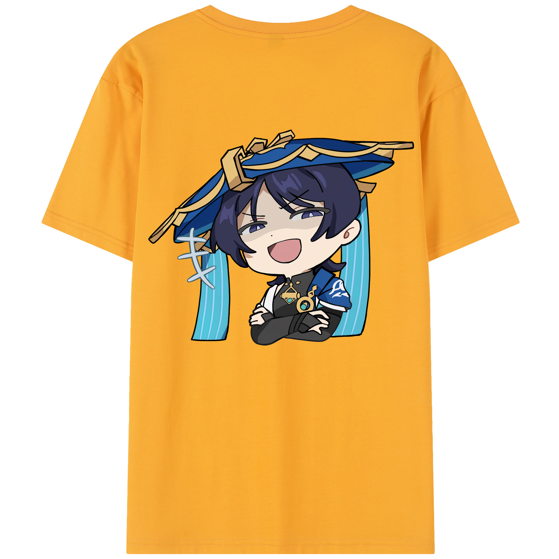 げんし神 さんペい genshin Sanpei 綿100％半袖Tシャツ（背面プリント）