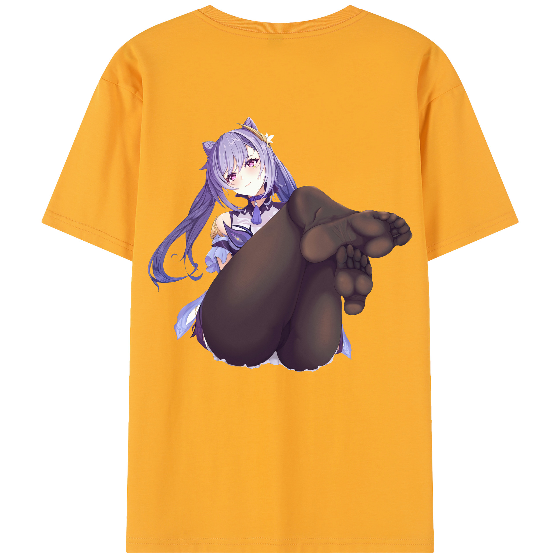 げんし神 刻晴 こくせい genshin Kokusei 綿100％半袖Tシャツ（背面プリント）