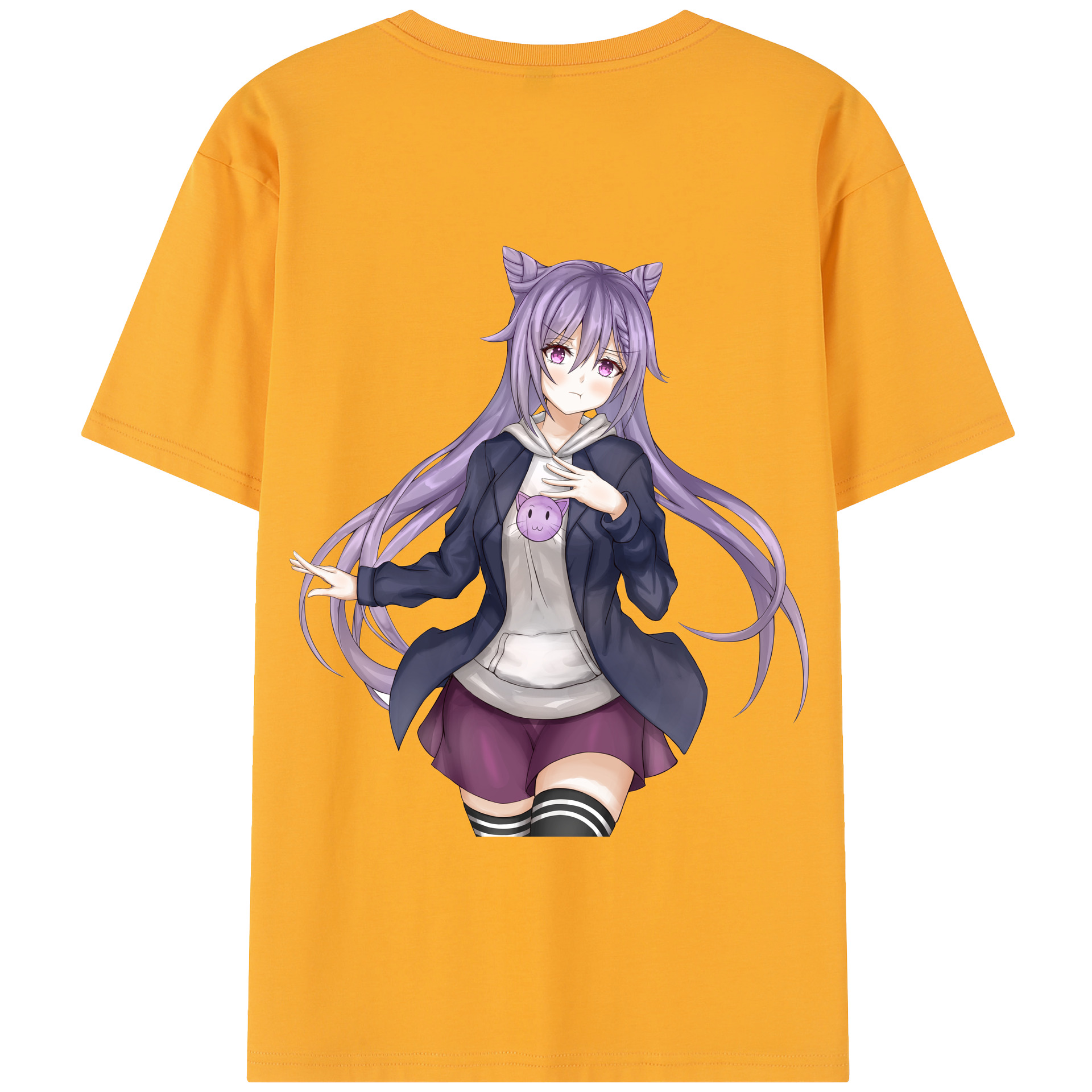 げんし神 刻晴 こくせい genshin Kokusei 綿100％半袖Tシャツ（背面プリント）