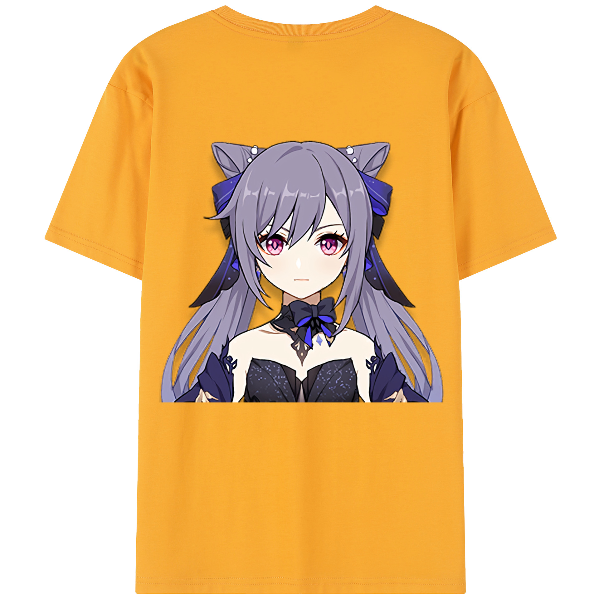 げんし神 刻晴 こくせい genshin Kokusei 綿100％半袖Tシャツ（背面プリント）