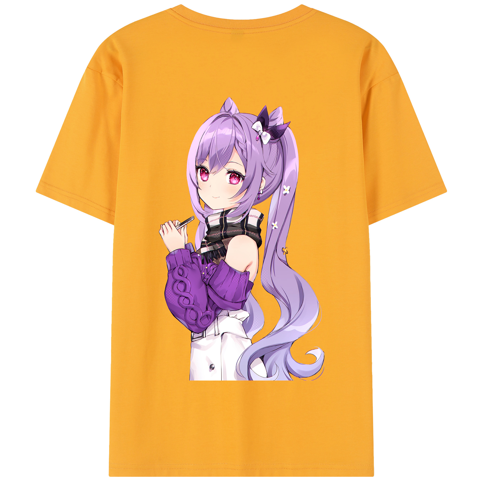げんし神 刻晴 こくせい genshin Kokusei 綿100％半袖Tシャツ（背面プリント）