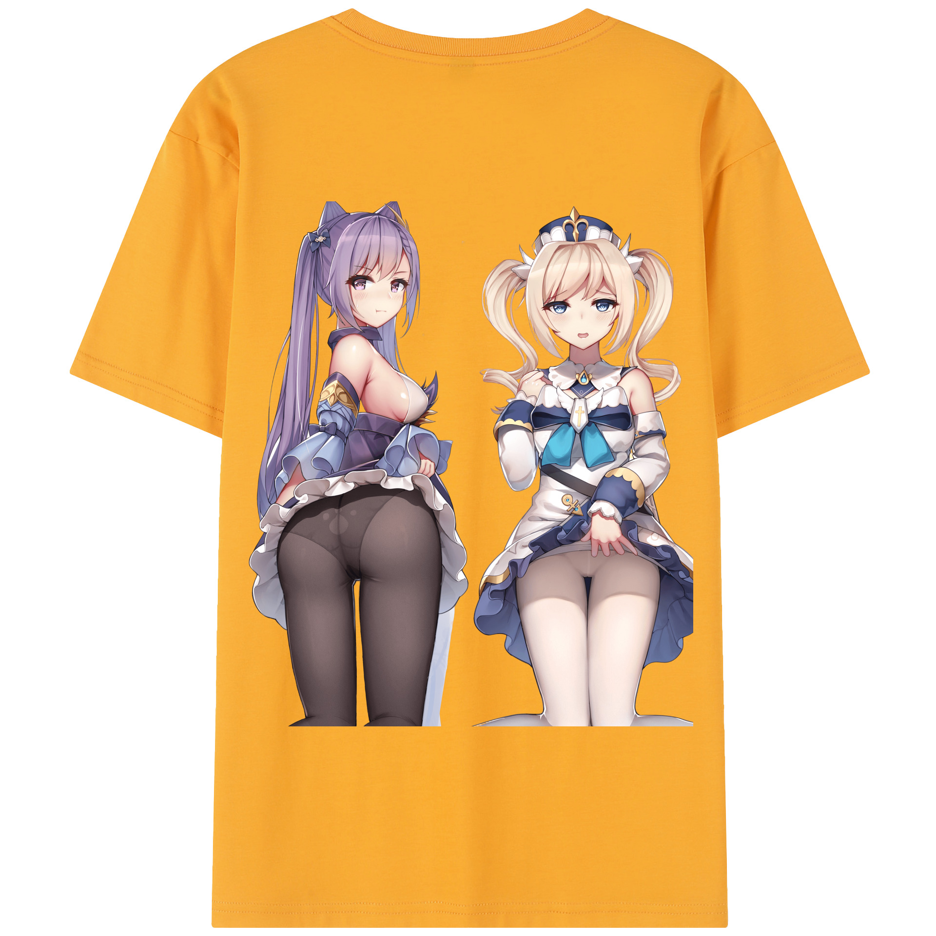 げんし神 刻晴 こくせい genshin Kokusei 綿100％半袖Tシャツ（背面プリント）
