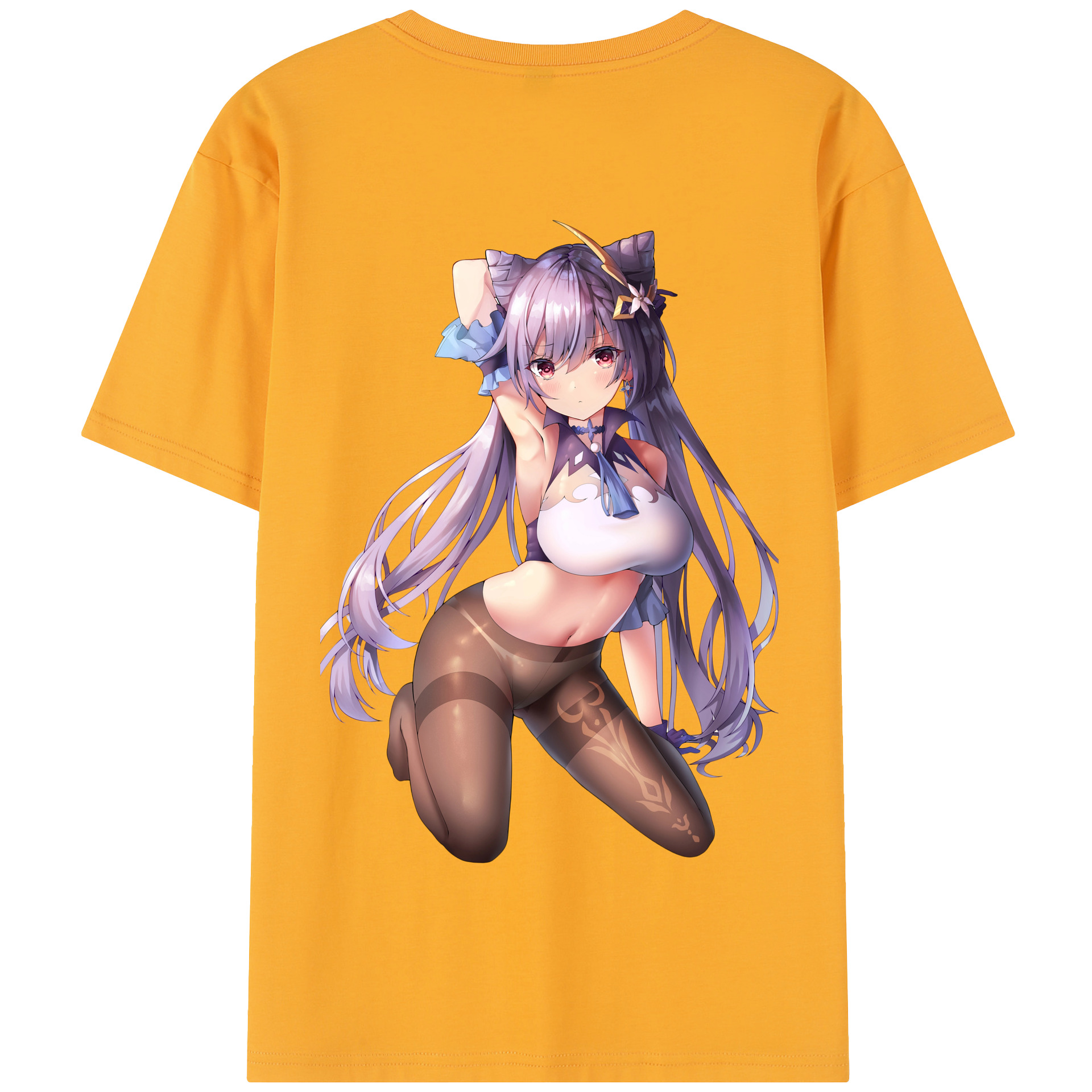 げんし神 刻晴 こくせい genshin Kokusei 綿100％半袖Tシャツ（背面プリント）