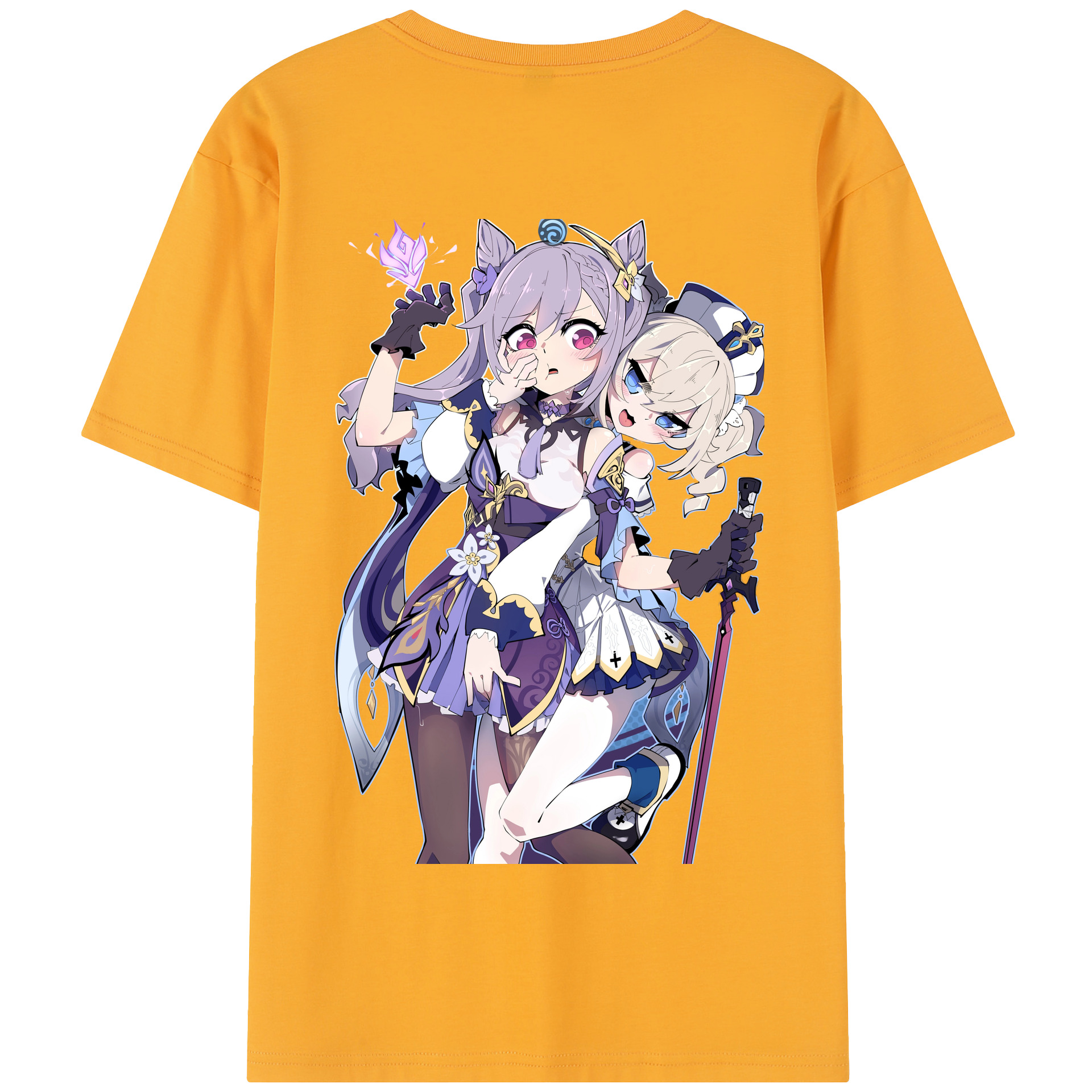 げんし神 刻晴 こくせい genshin Kokusei 綿100％半袖Tシャツ（背面プリント）