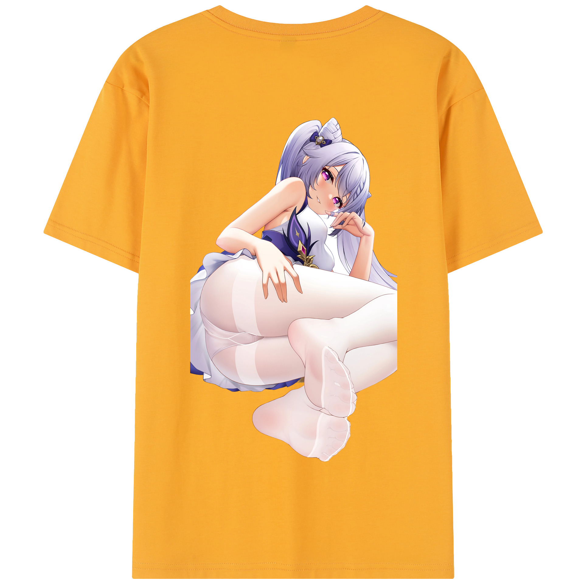 げんし神 刻晴 こくせい genshin Kokusei 綿100％半袖Tシャツ（背面プリント）