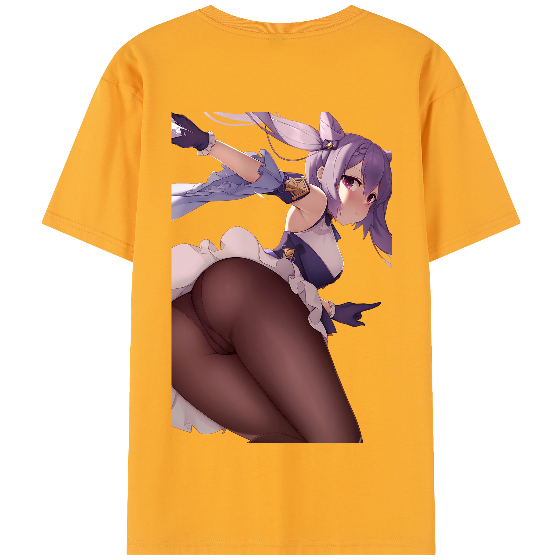 げんし神 刻晴 こくせい genshin Kokusei 綿100％半袖Tシャツ（背面プリント）