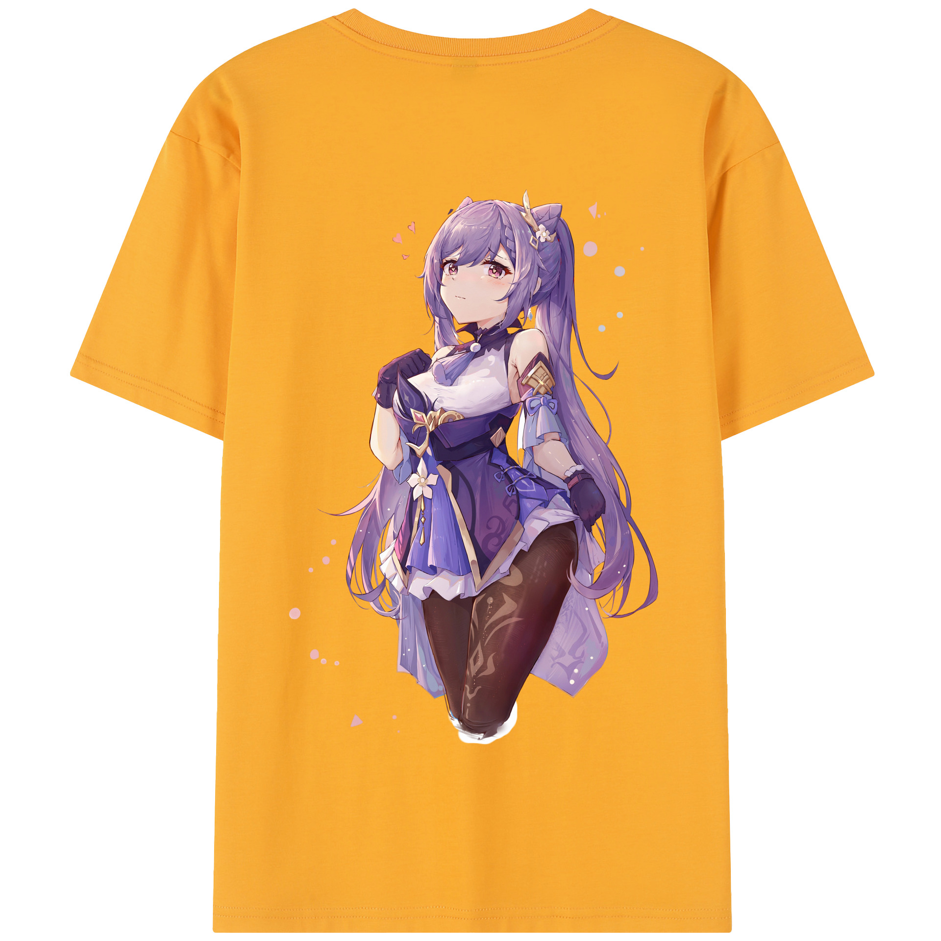 げんし神 刻晴 こくせい genshin Kokusei 綿100％半袖Tシャツ（背面プリント）