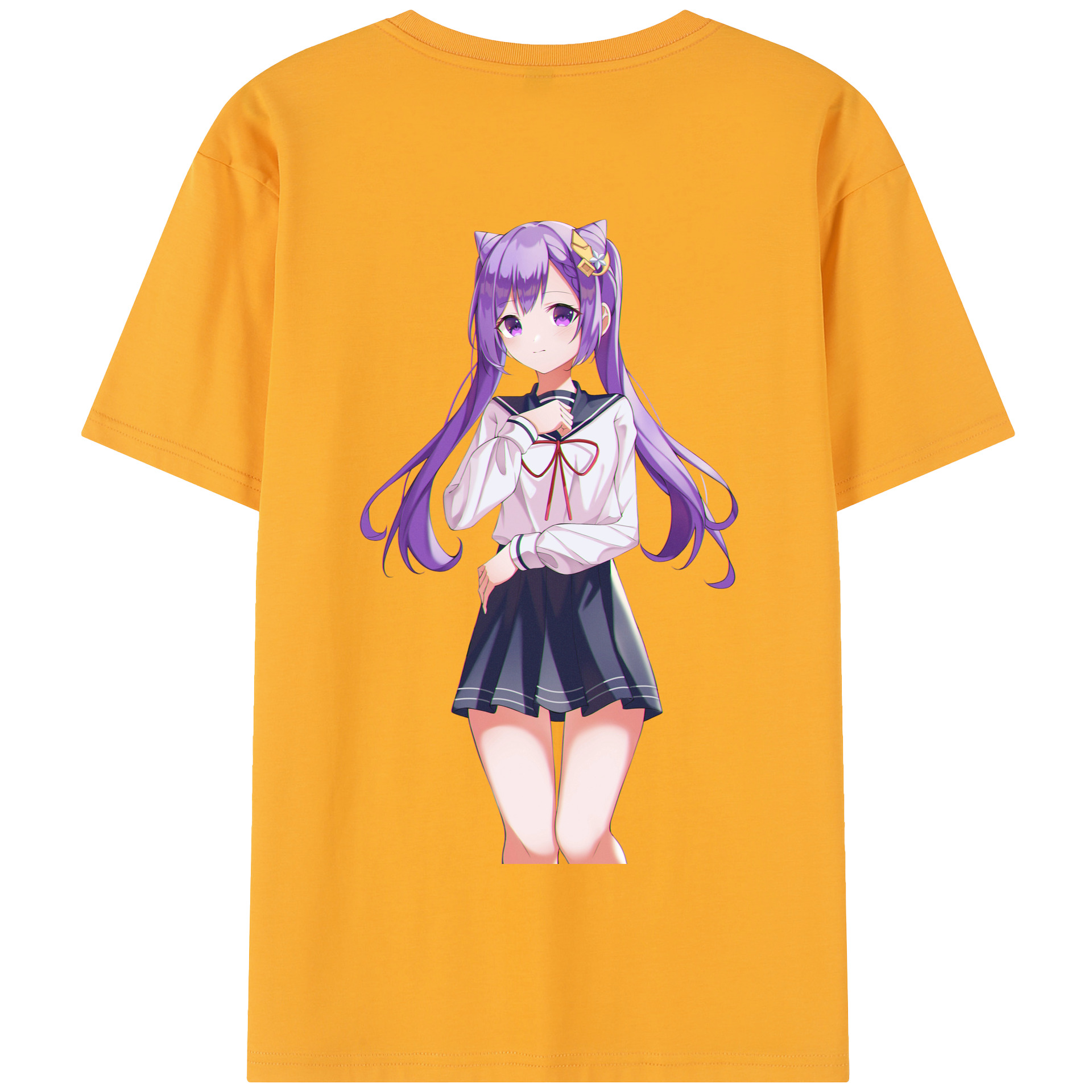 げんし神 刻晴 こくせい genshin Kokusei 綿100％半袖Tシャツ（背面プリント）