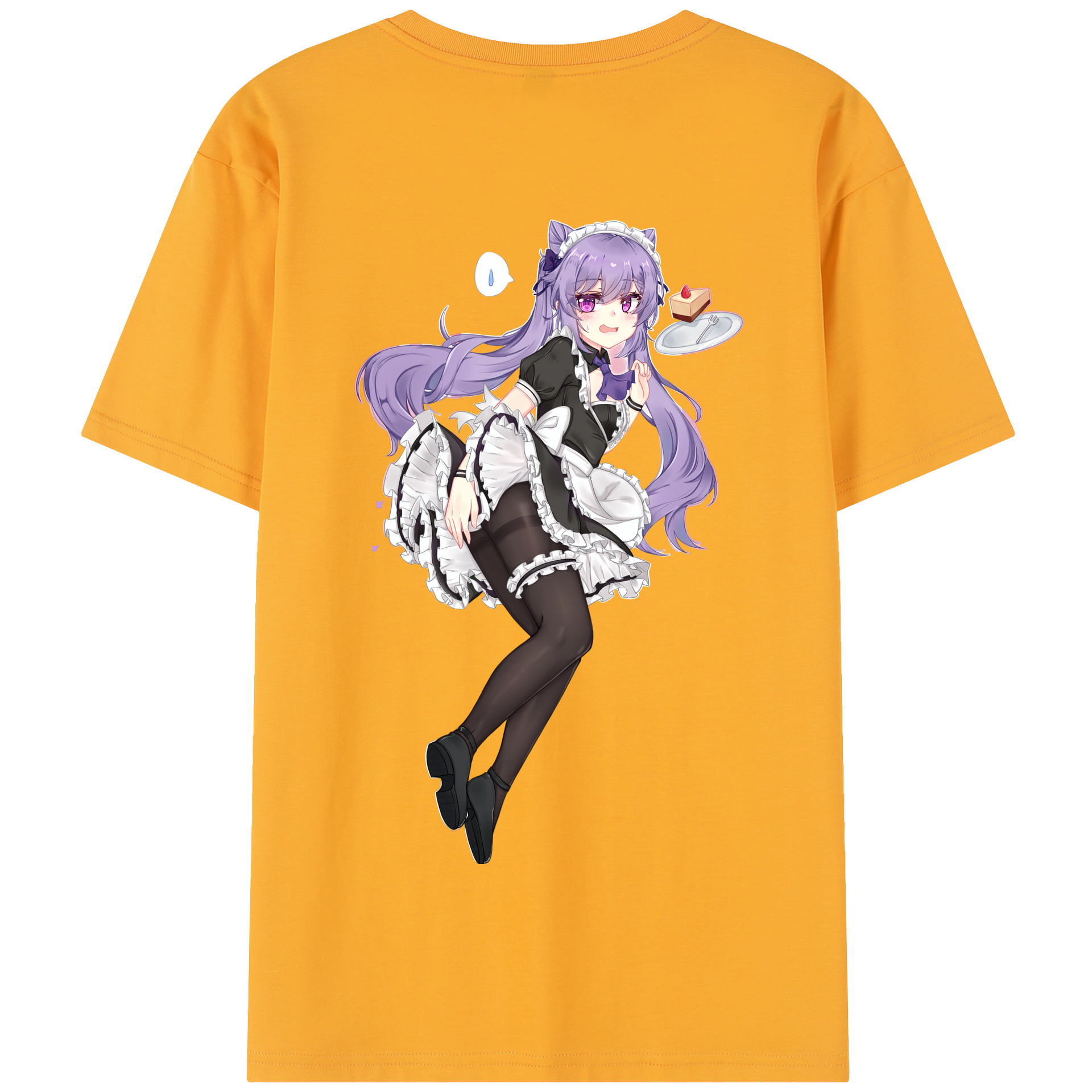 げんし神 刻晴 こくせい genshin Kokusei 綿100％半袖Tシャツ（背面プリント）