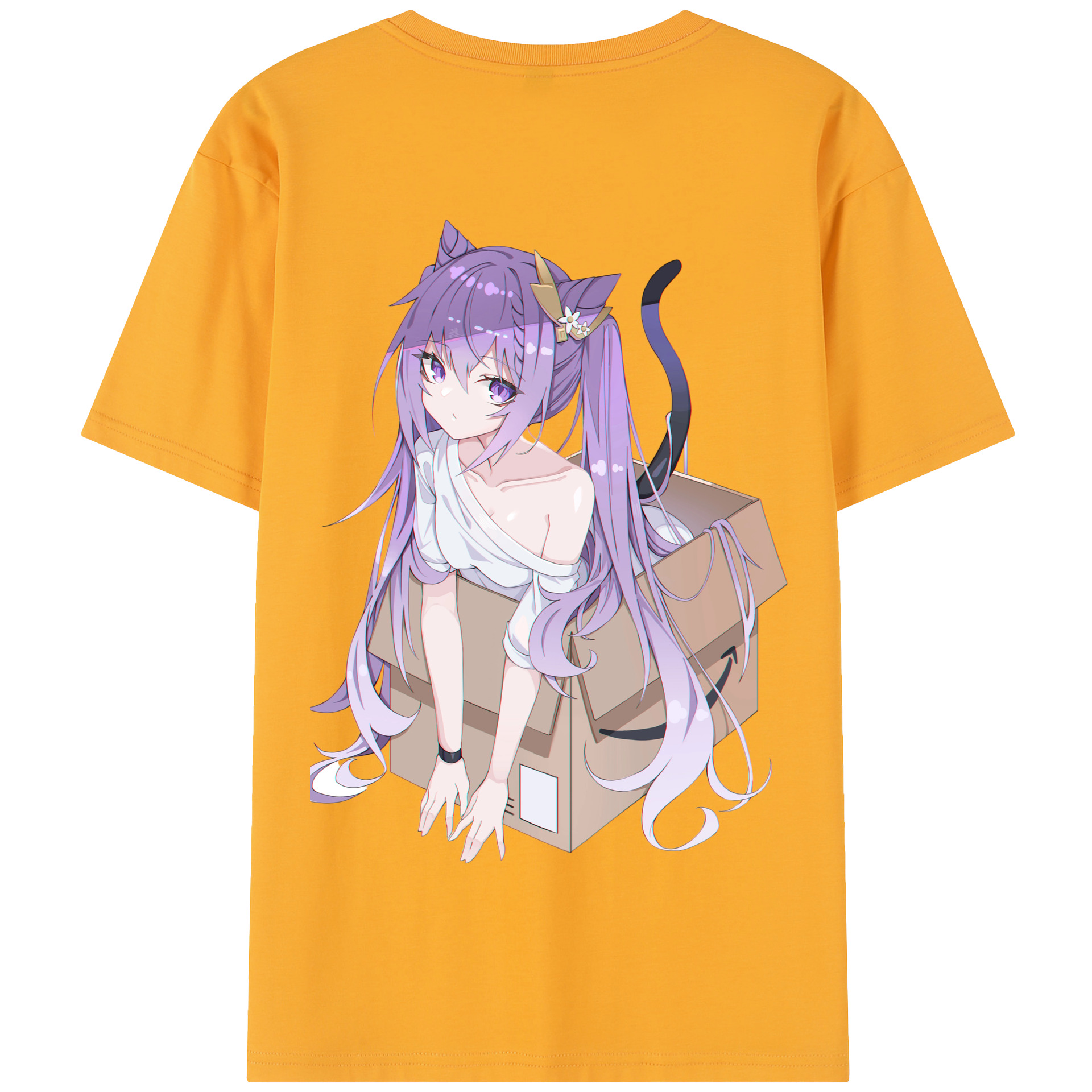 げんし神 刻晴 こくせい genshin Kokusei 綿100％半袖Tシャツ（背面プリント）