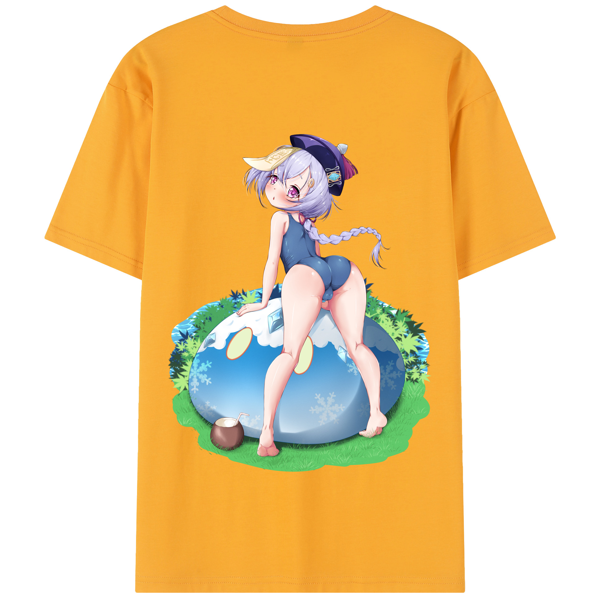 げんし神 七七 なな  genshin Nana 綿100％半袖Tシャツ（背面プリント）