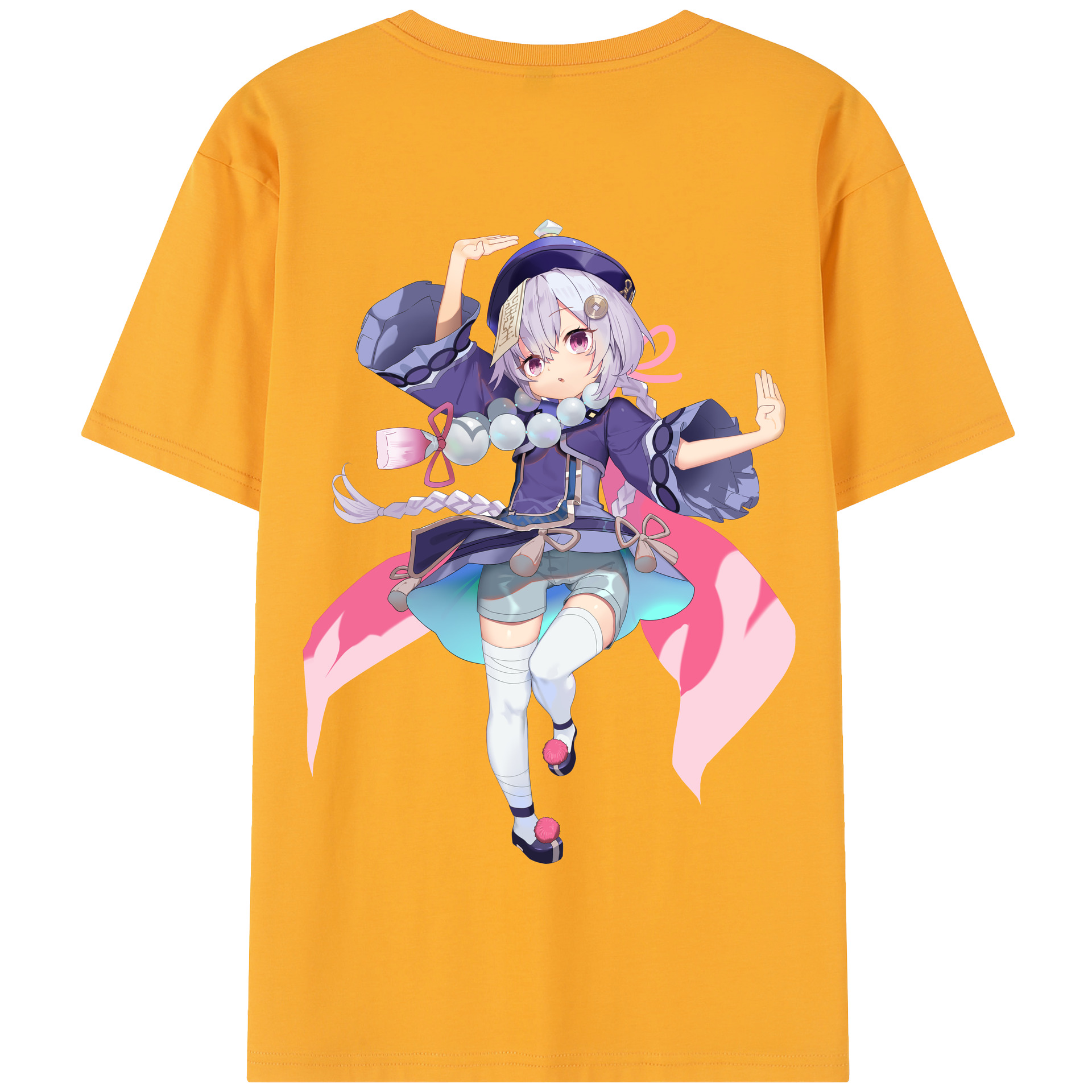 げんし神 七七 なな  genshin Nana 綿100％半袖Tシャツ（背面プリント）