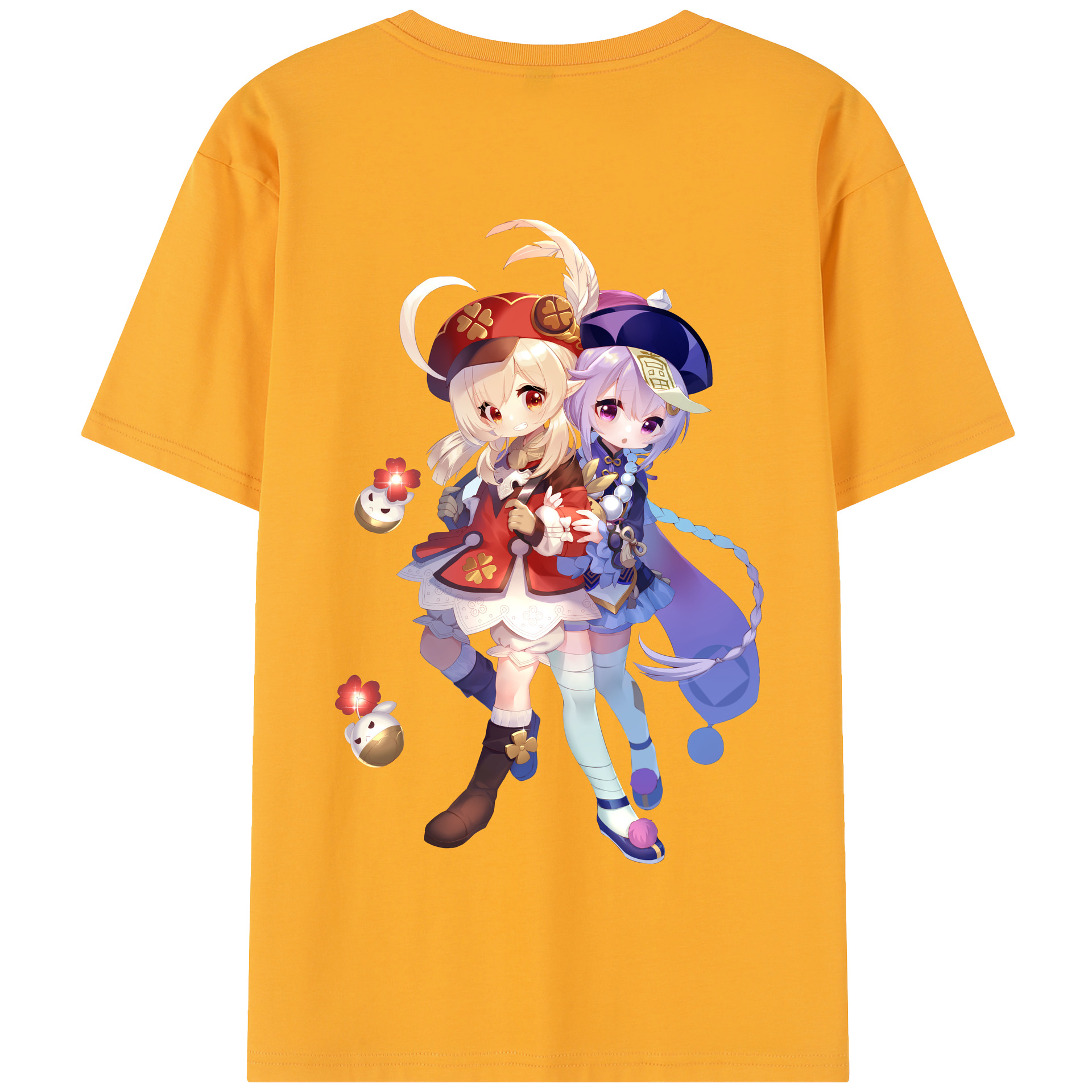 げんし神 七七 なな  genshin Nana 綿100％半袖Tシャツ（背面プリント）
