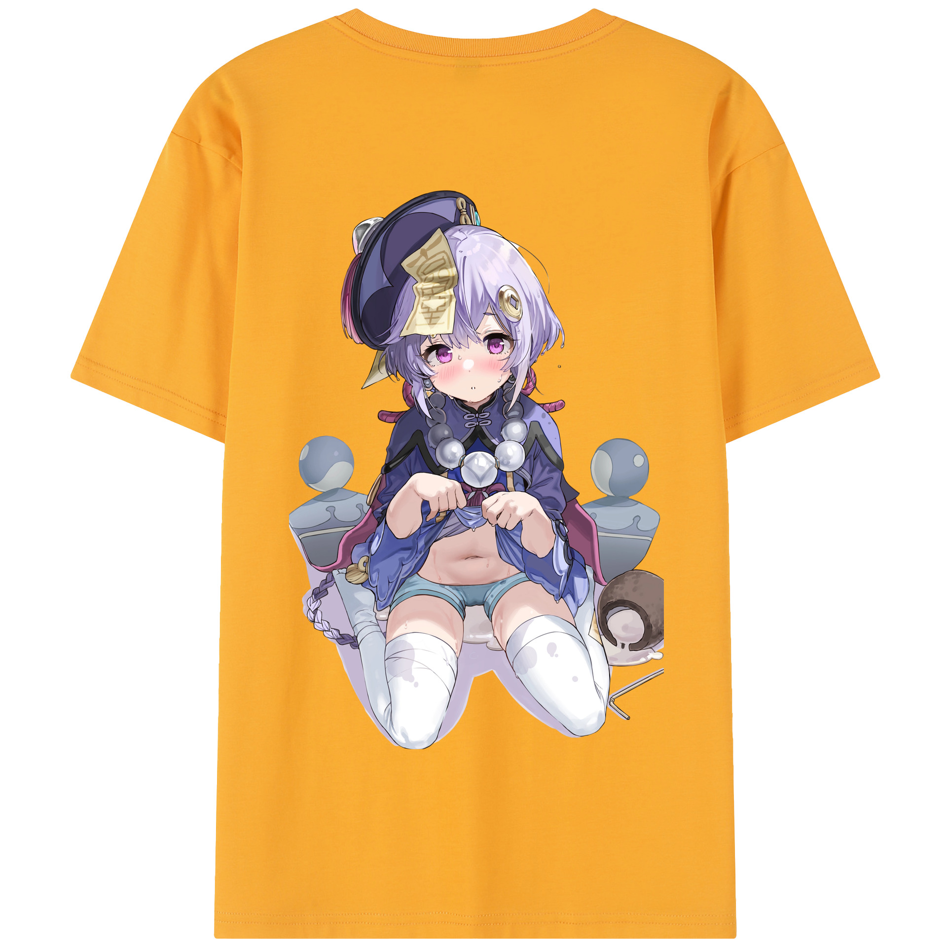 げんし神 七七 なな  genshin Nana 綿100％半袖Tシャツ（背面プリント）