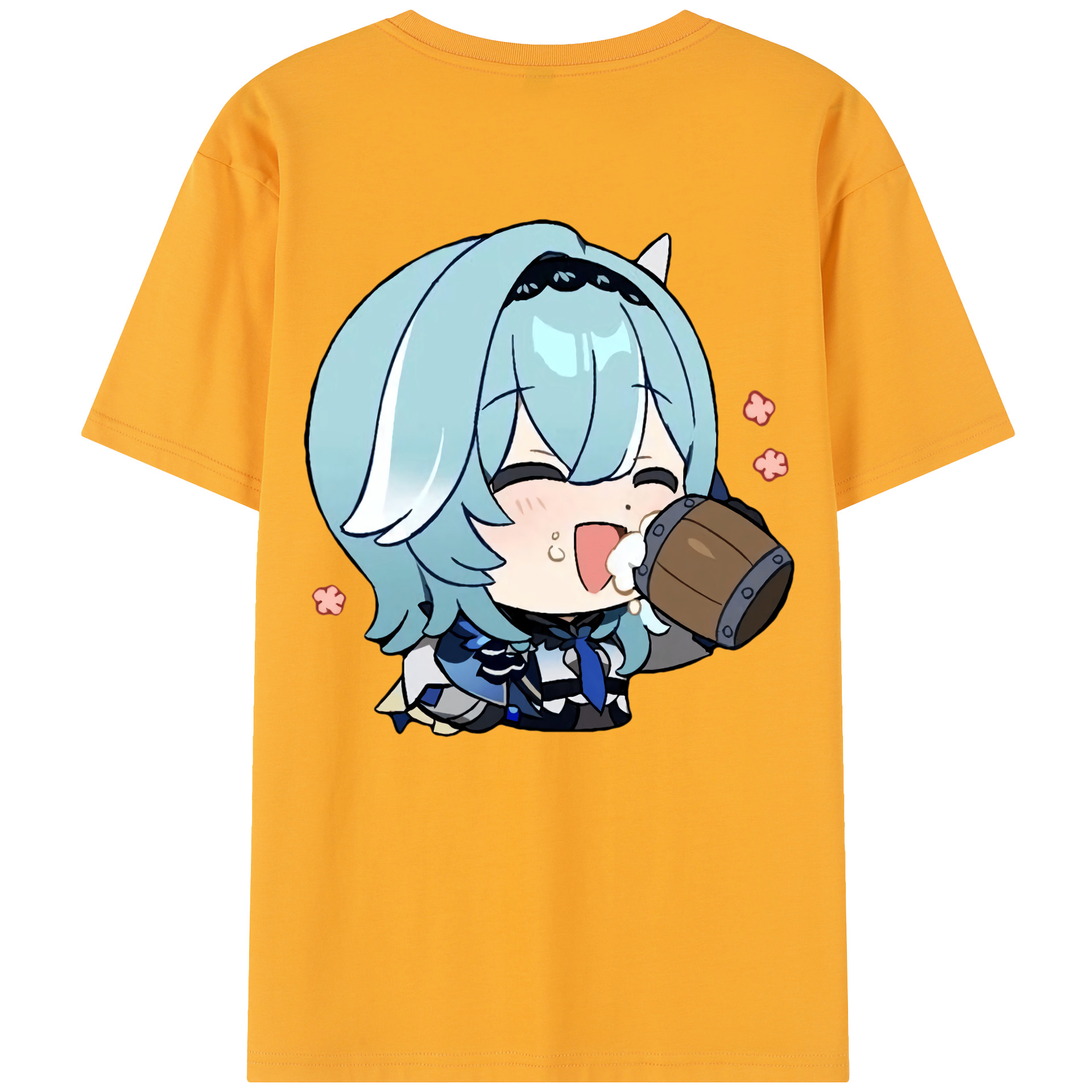 げんし神 优菈 ゆうら genshin Yūra 綿100％半袖Tシャツ（背面プリント）
