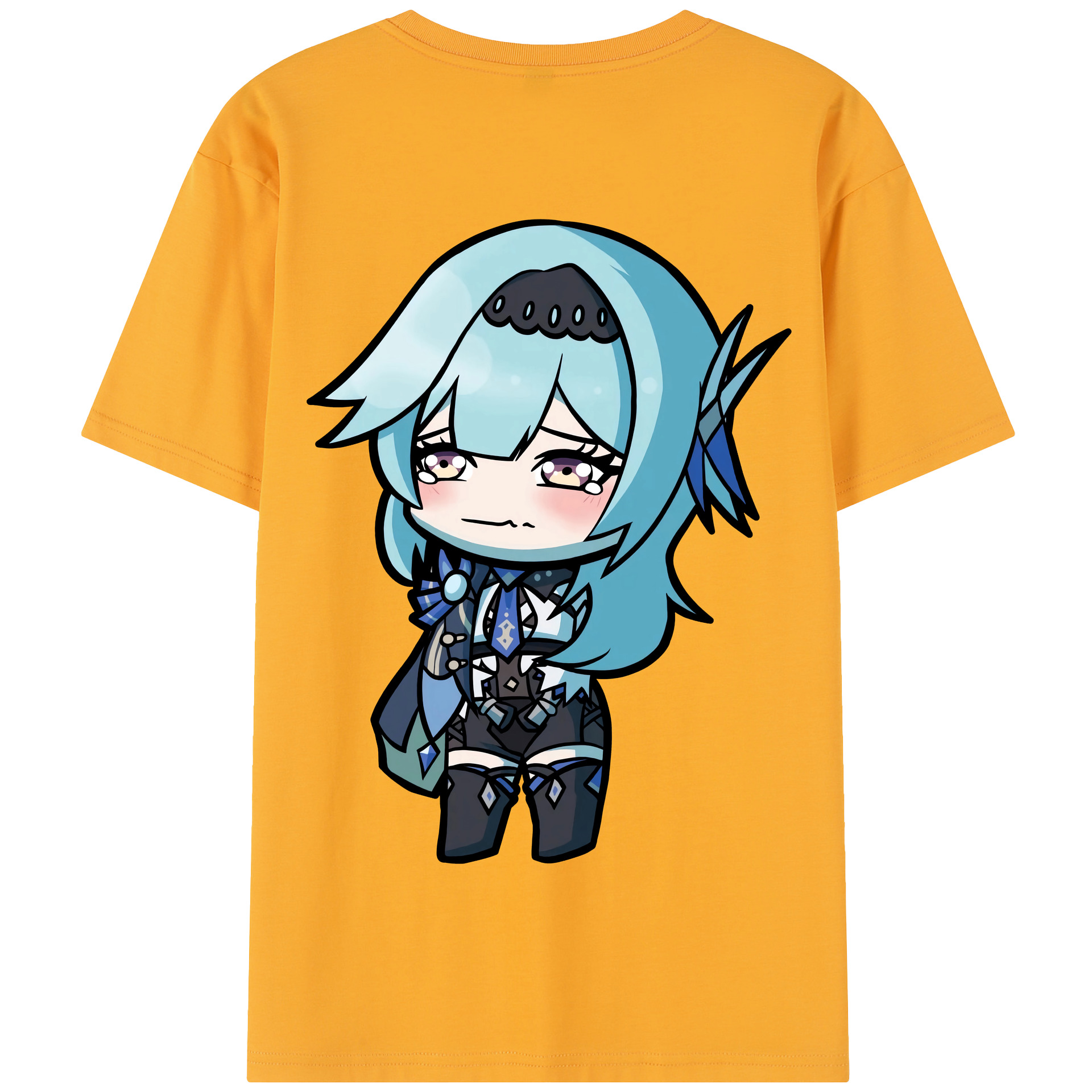 げんし神 优菈 ゆうら genshin Yūra 綿100％半袖Tシャツ（背面プリント）