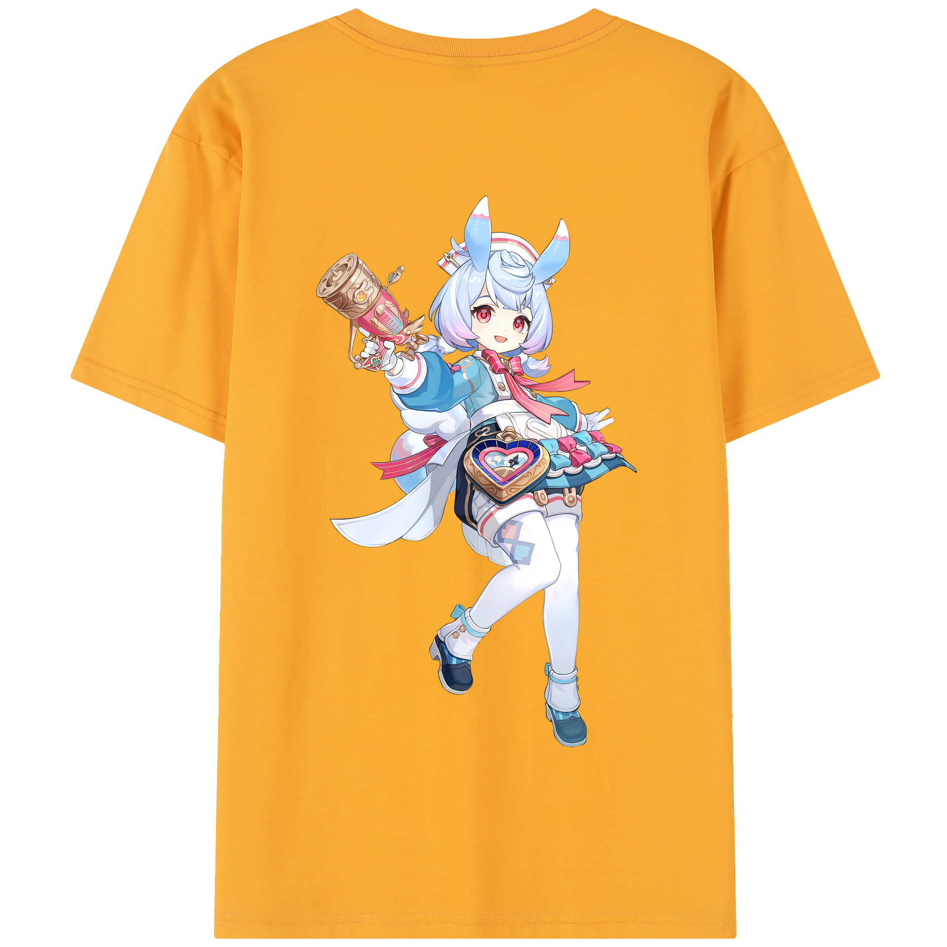 げんし神 シゲウィン genshin Shigewin 綿100％半袖Tシャツ（背面プリント）