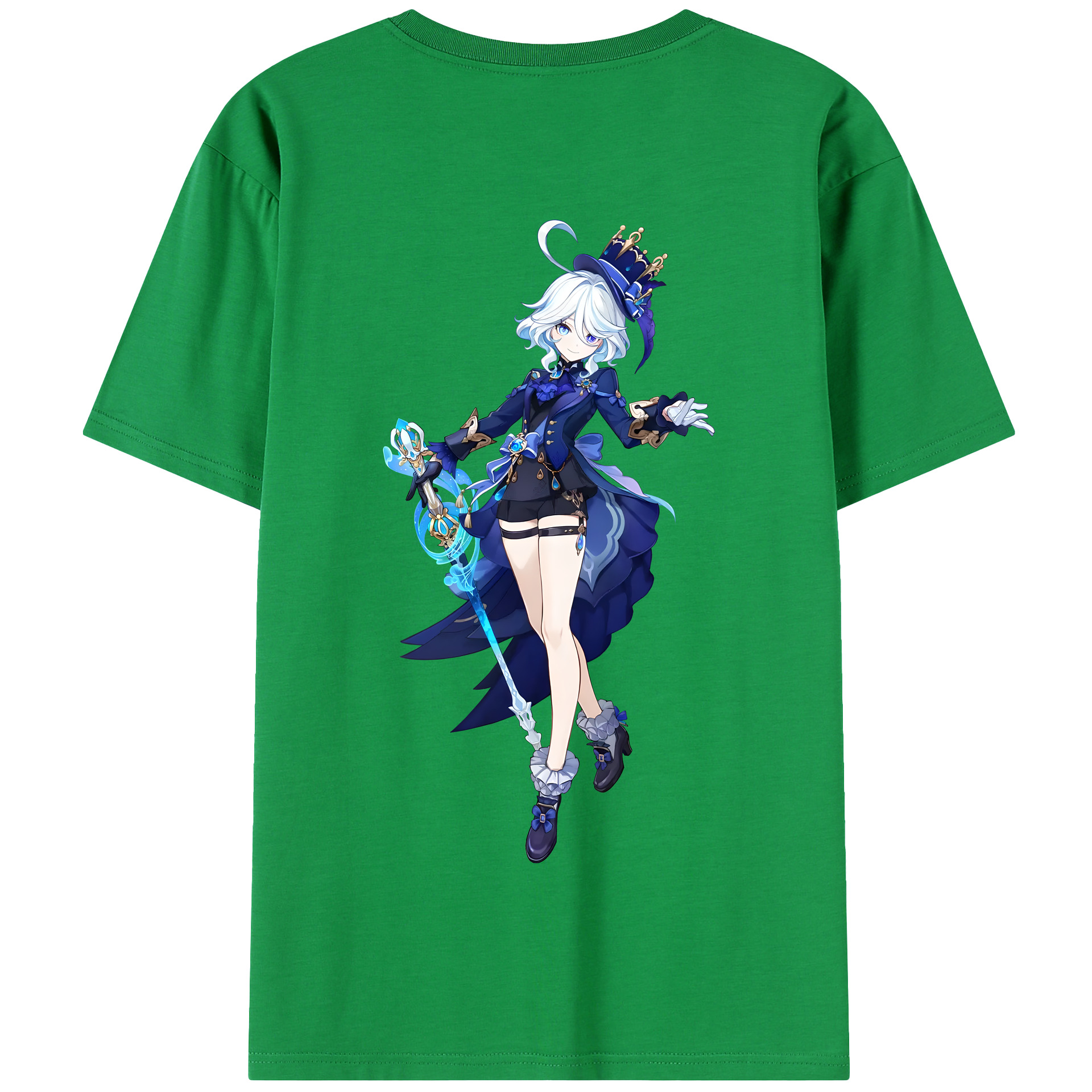 げんし神 フリーナ genshin Furina 綿100％半袖Tシャツ（背面プリント）