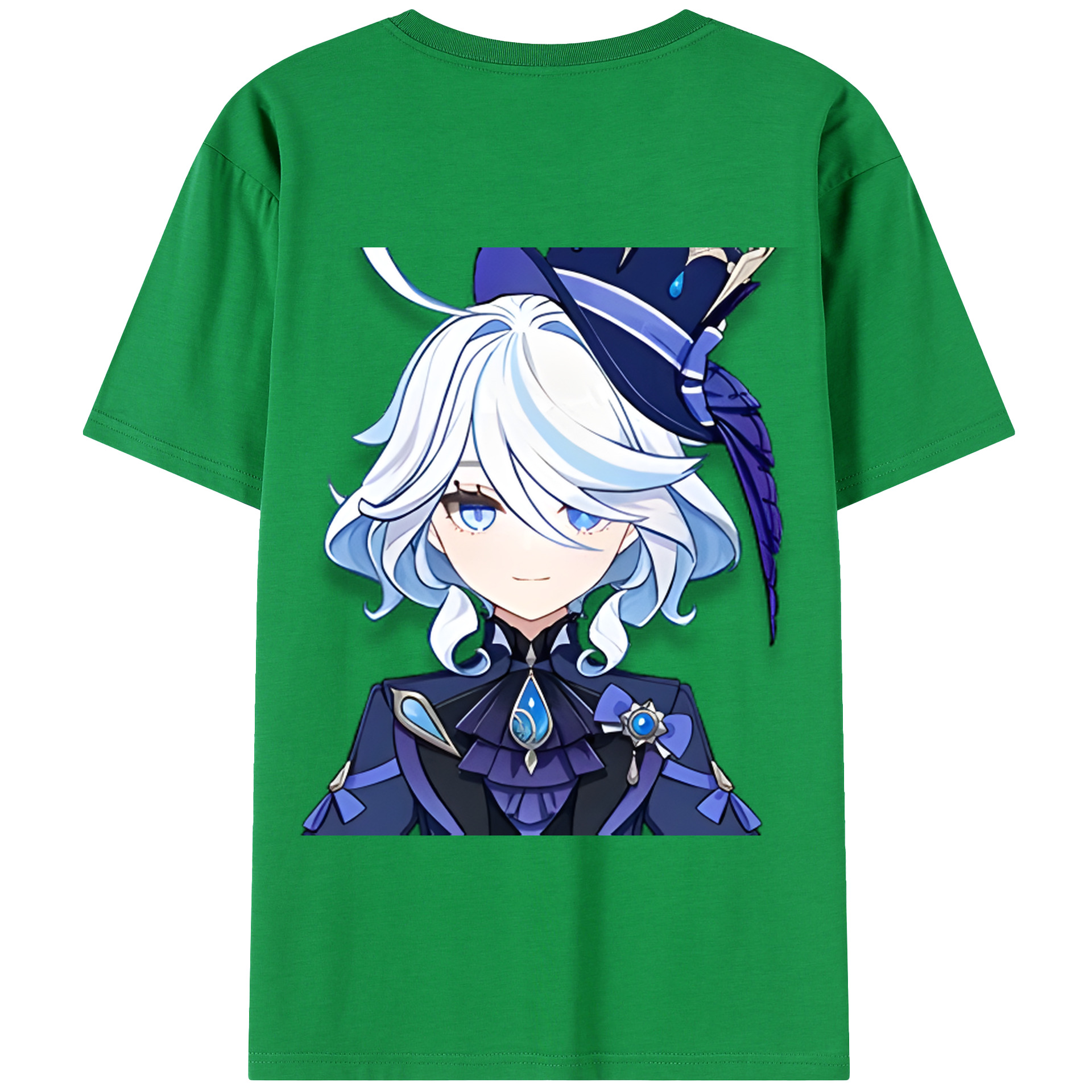 げんし神 フリーナ genshin Furina 綿100％半袖Tシャツ（背面プリント）