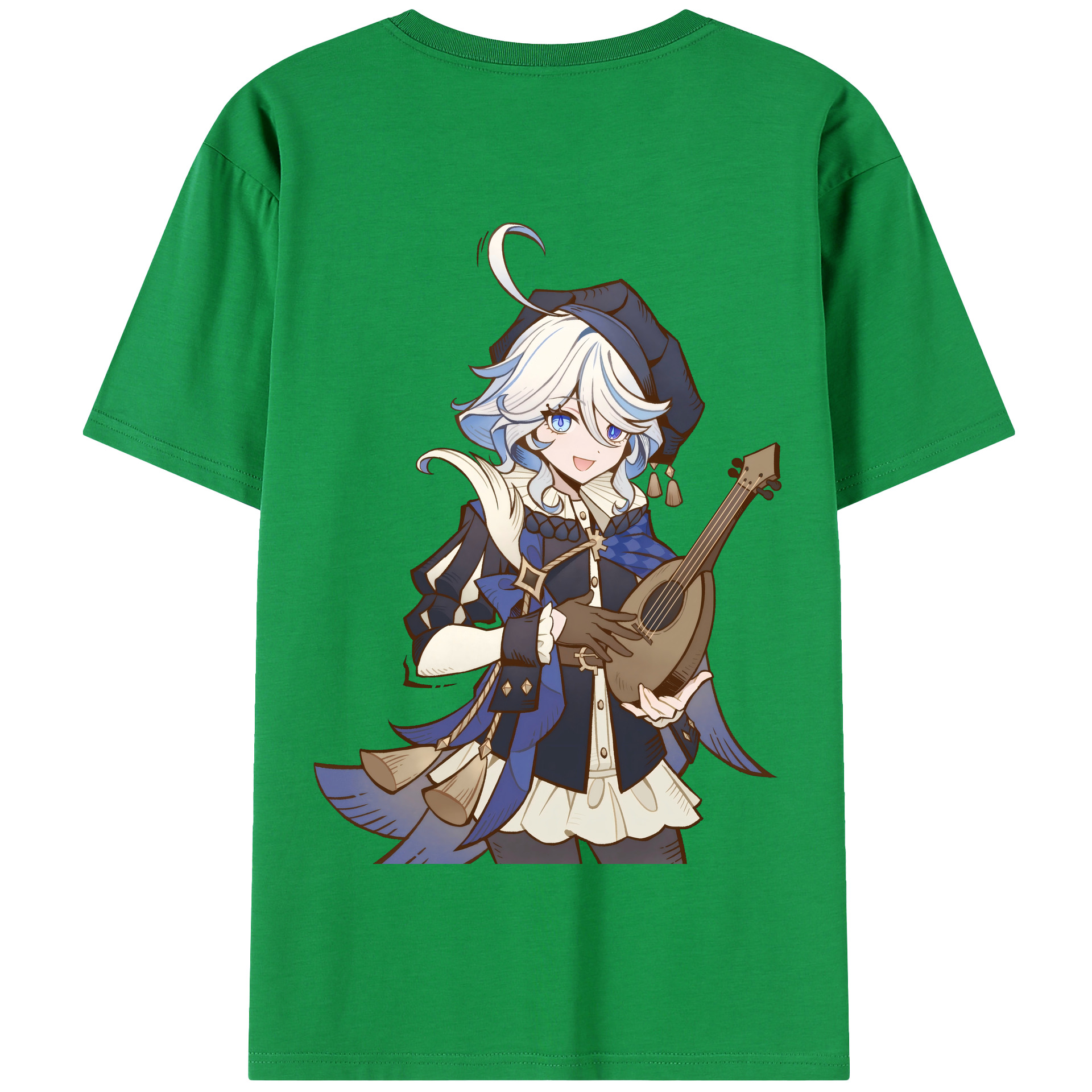 げんし神 フリーナ genshin Furina 綿100％半袖Tシャツ（背面プリント）