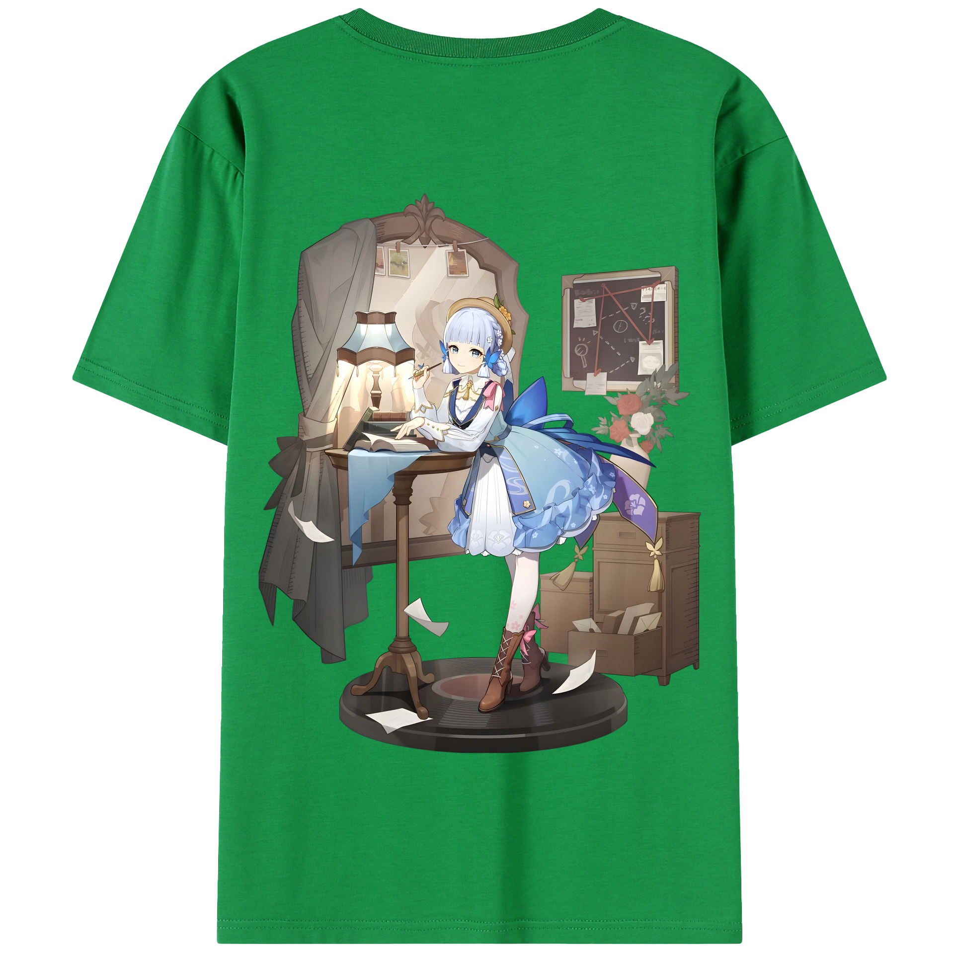 げんし神 神里綾華 神宮寺レン genshin Kamimiya Ren 綿100％半袖Tシャツ（背面プリント）