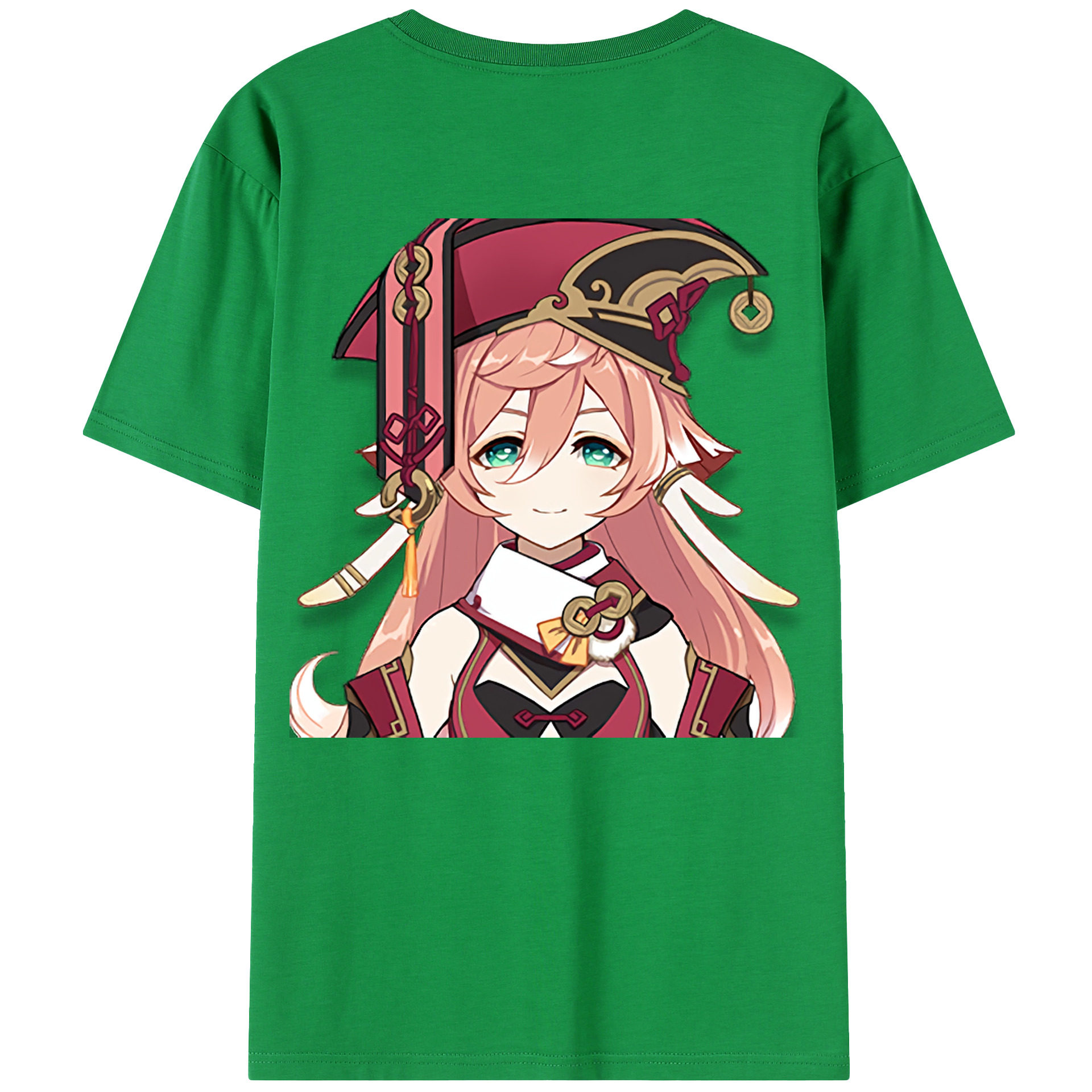 げんし神 ヤンフェイ genshin Yanfei 綿100％半袖Tシャツ（背面プリント）
