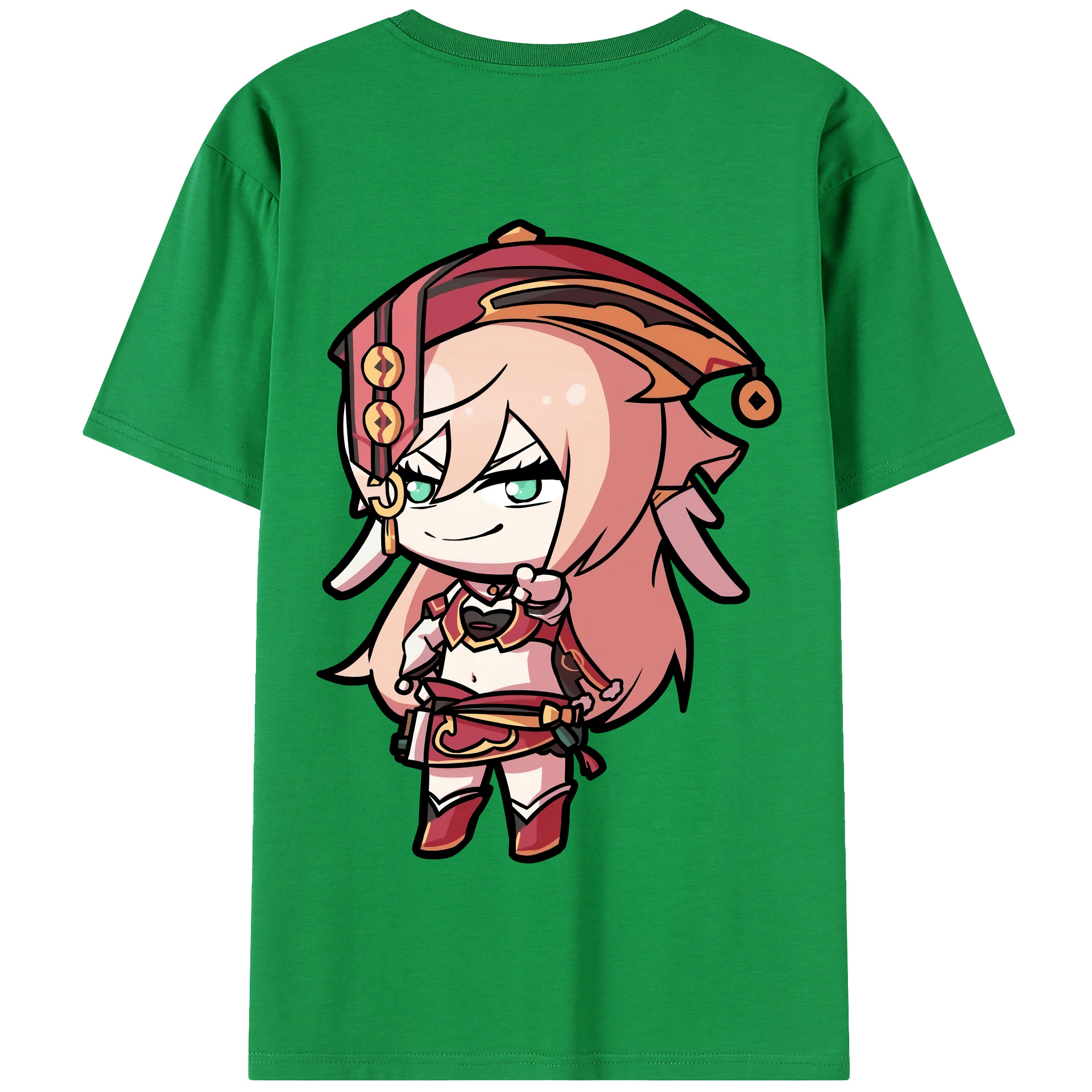 げんし神 ヤンフェイ genshin Yanfei 綿100％半袖Tシャツ（背面プリント）
