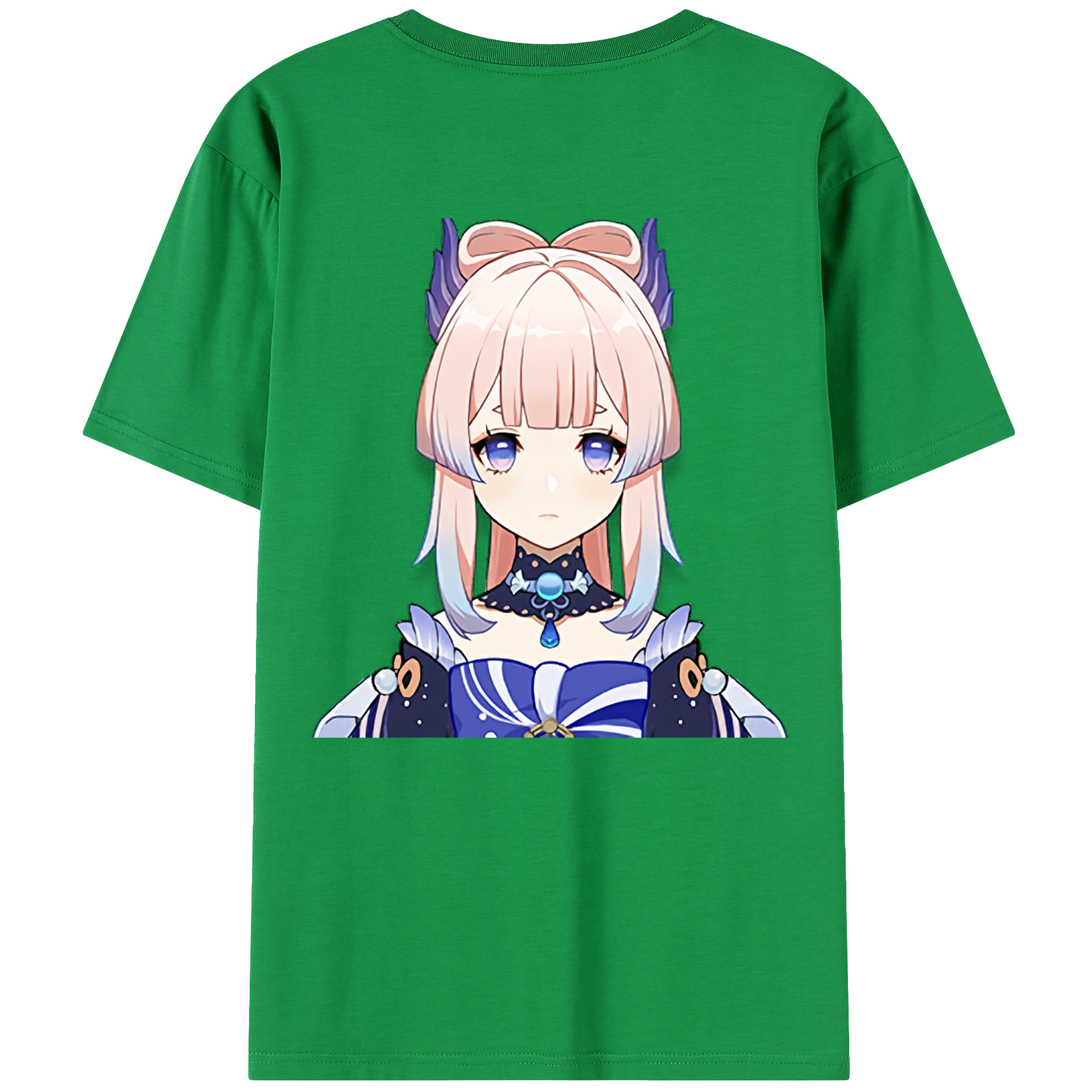 げんし神 珊瑚宮心海 サンゴノミヤ・ココミ genshin Sangonomiya Kokomi 綿100％半袖Tシャツ（背面プリント）