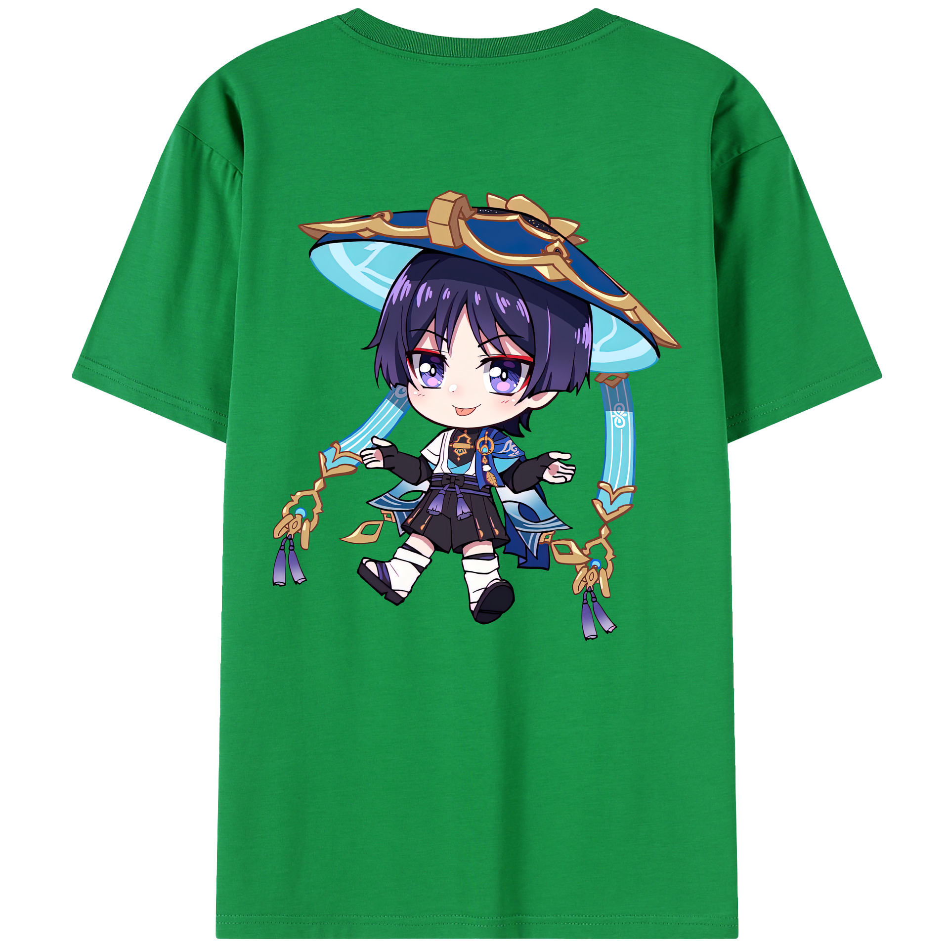 げんし神 さんペい genshin Sanpei 綿100％半袖Tシャツ（背面プリント）