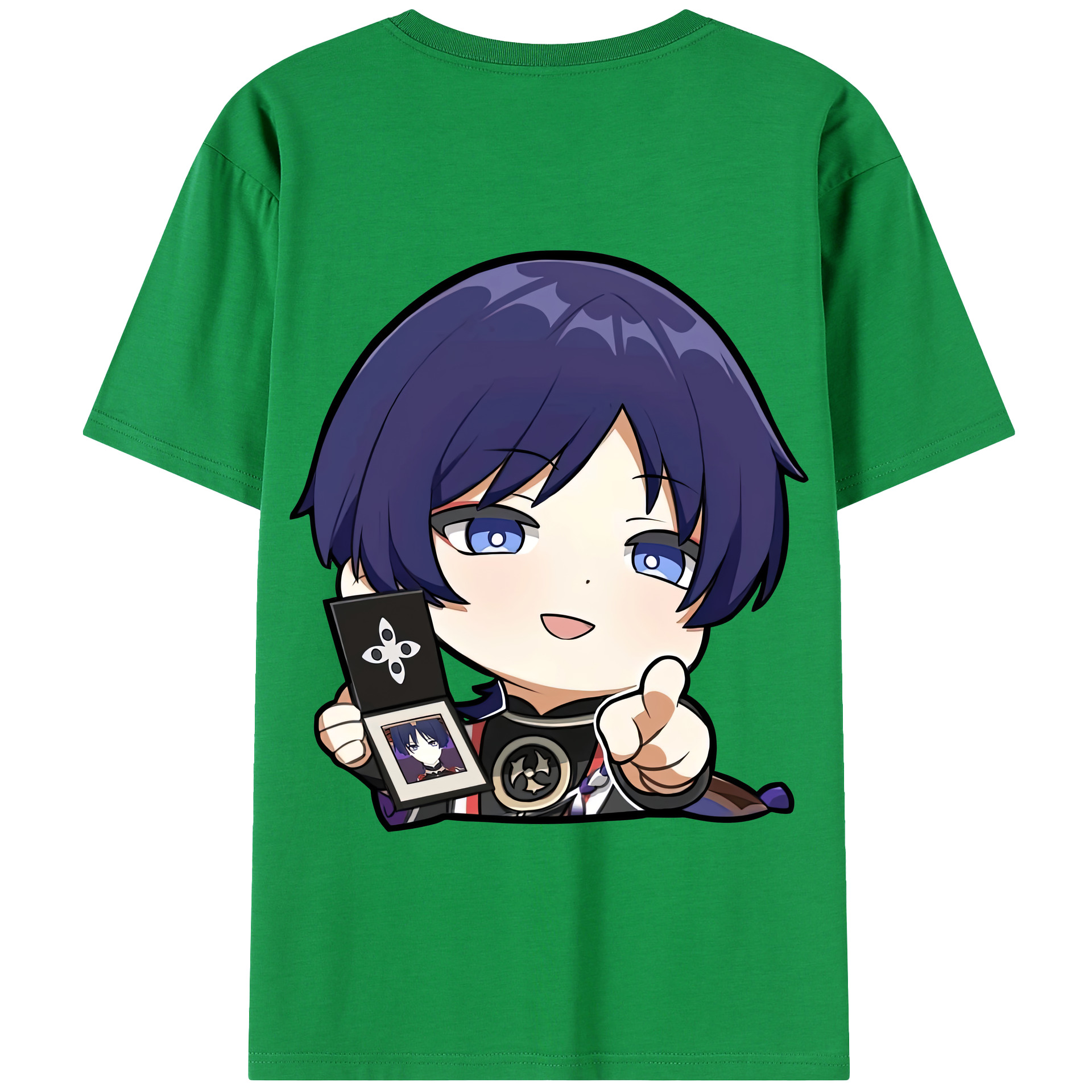 げんし神 さんペい genshin Sanpei 綿100％半袖Tシャツ（背面プリント）