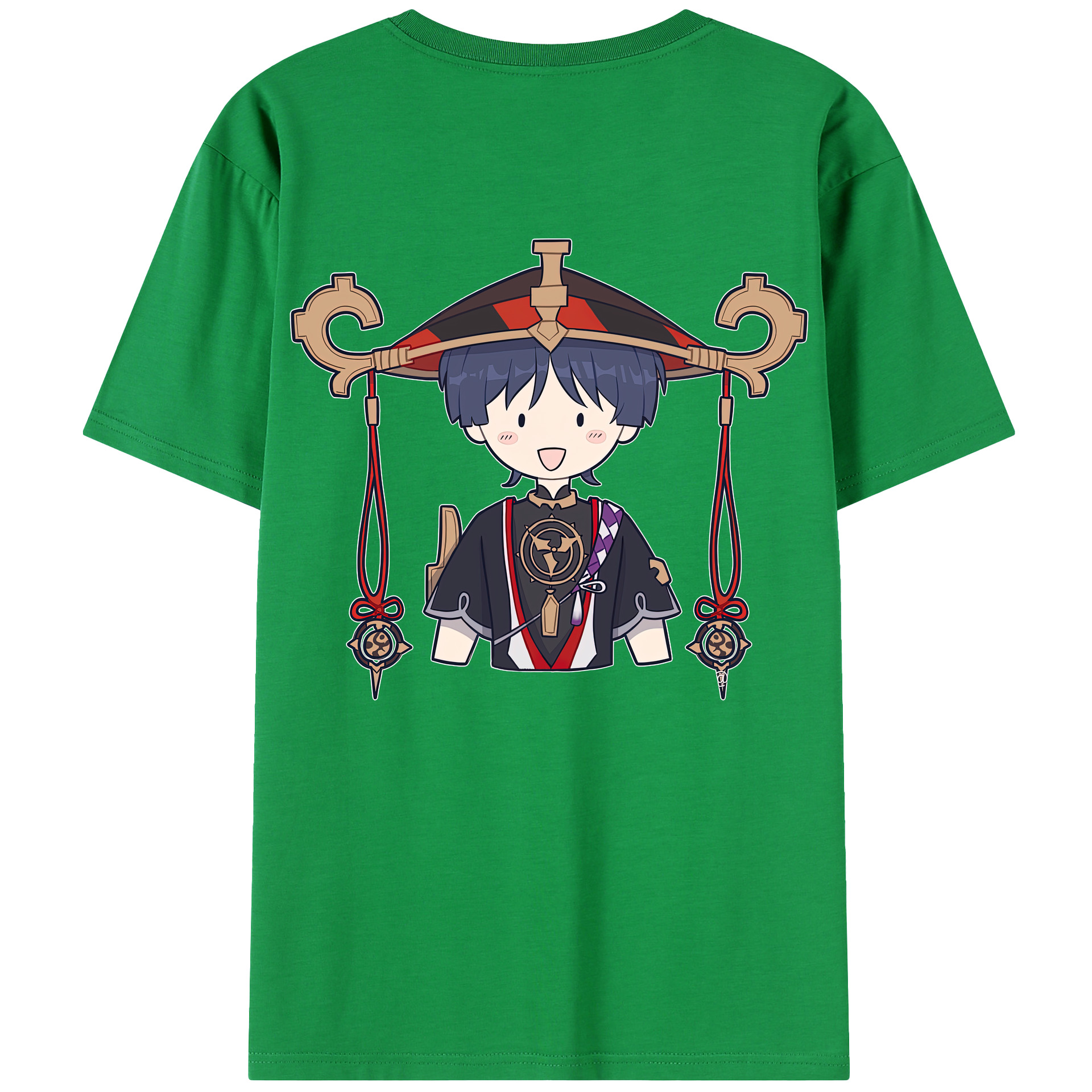 げんし神 さんペい genshin Sanpei 綿100％半袖Tシャツ（背面プリント）