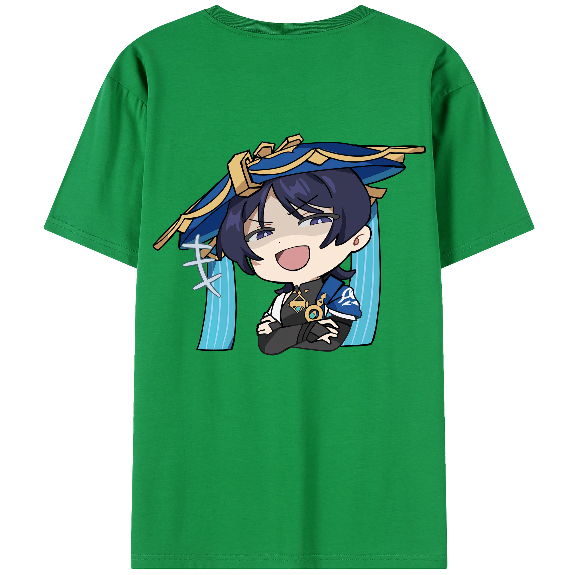 げんし神 さんペい genshin Sanpei 綿100％半袖Tシャツ（背面プリント）