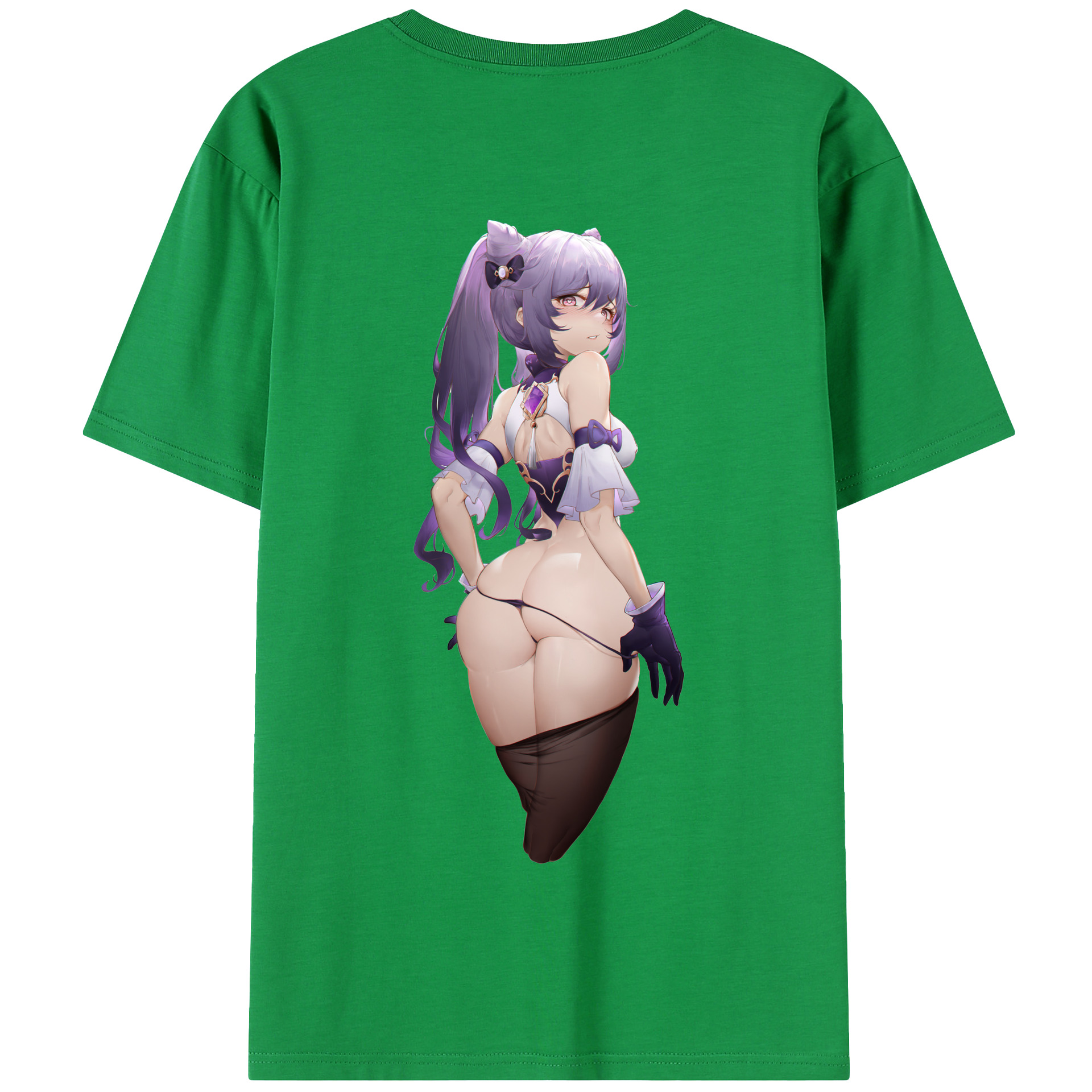 げんし神 刻晴 こくせい genshin Kokusei 綿100％半袖Tシャツ（背面プリント）