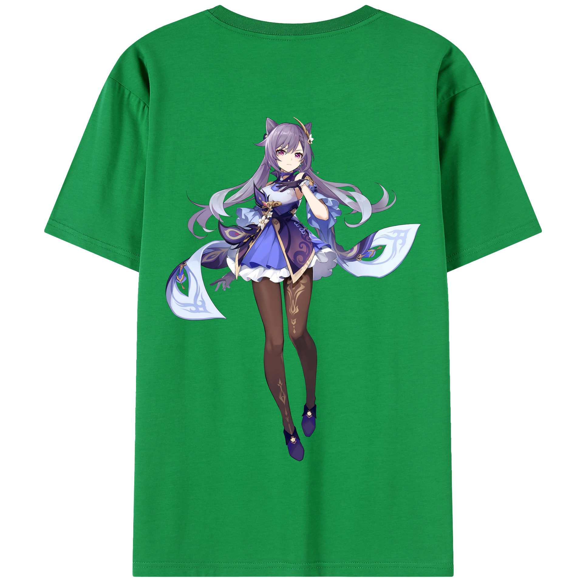 げんし神 刻晴 こくせい genshin Kokusei 綿100％半袖Tシャツ（背面プリント）