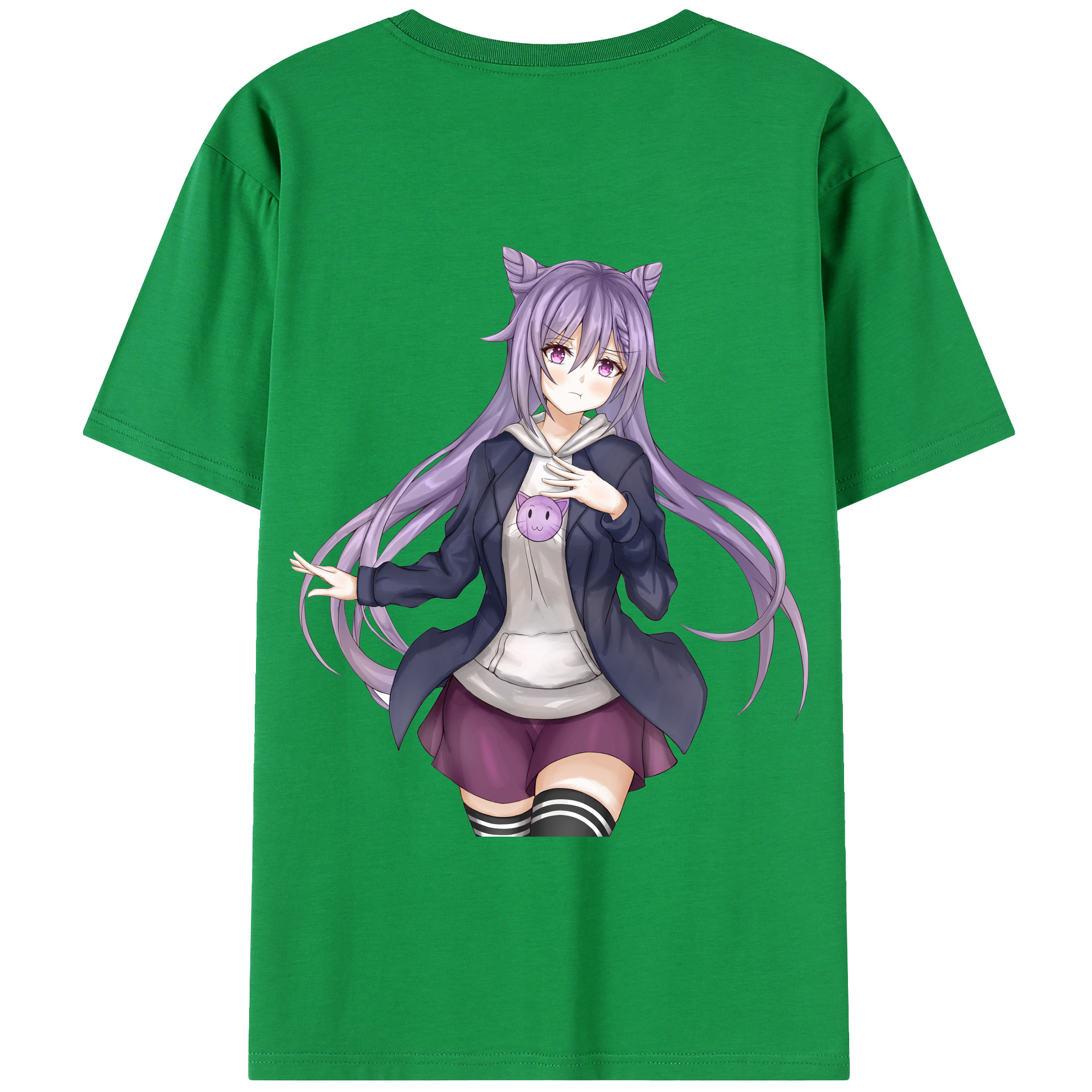 げんし神 刻晴 こくせい genshin Kokusei 綿100％半袖Tシャツ（背面プリント）