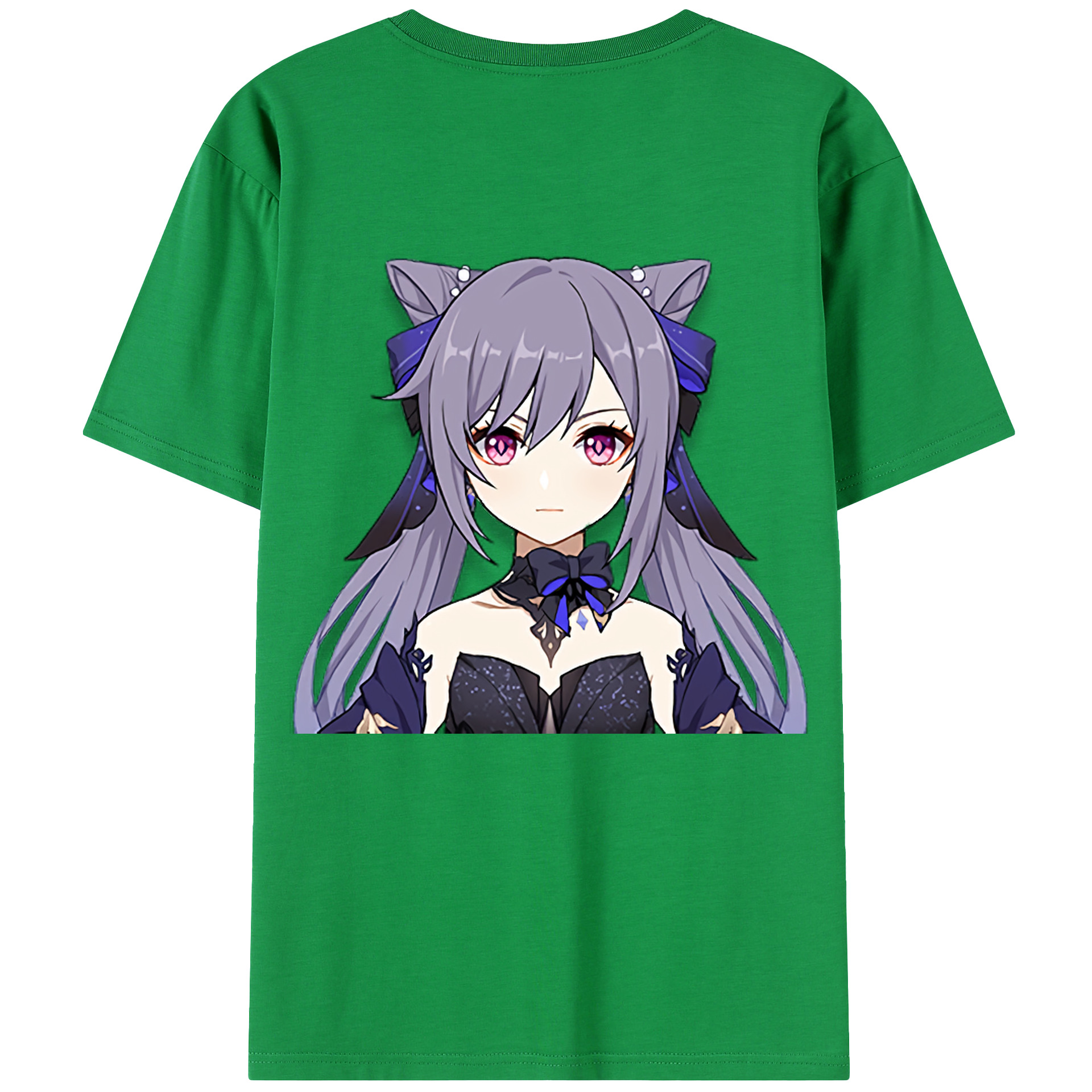 げんし神 刻晴 こくせい genshin Kokusei 綿100％半袖Tシャツ（背面プリント）