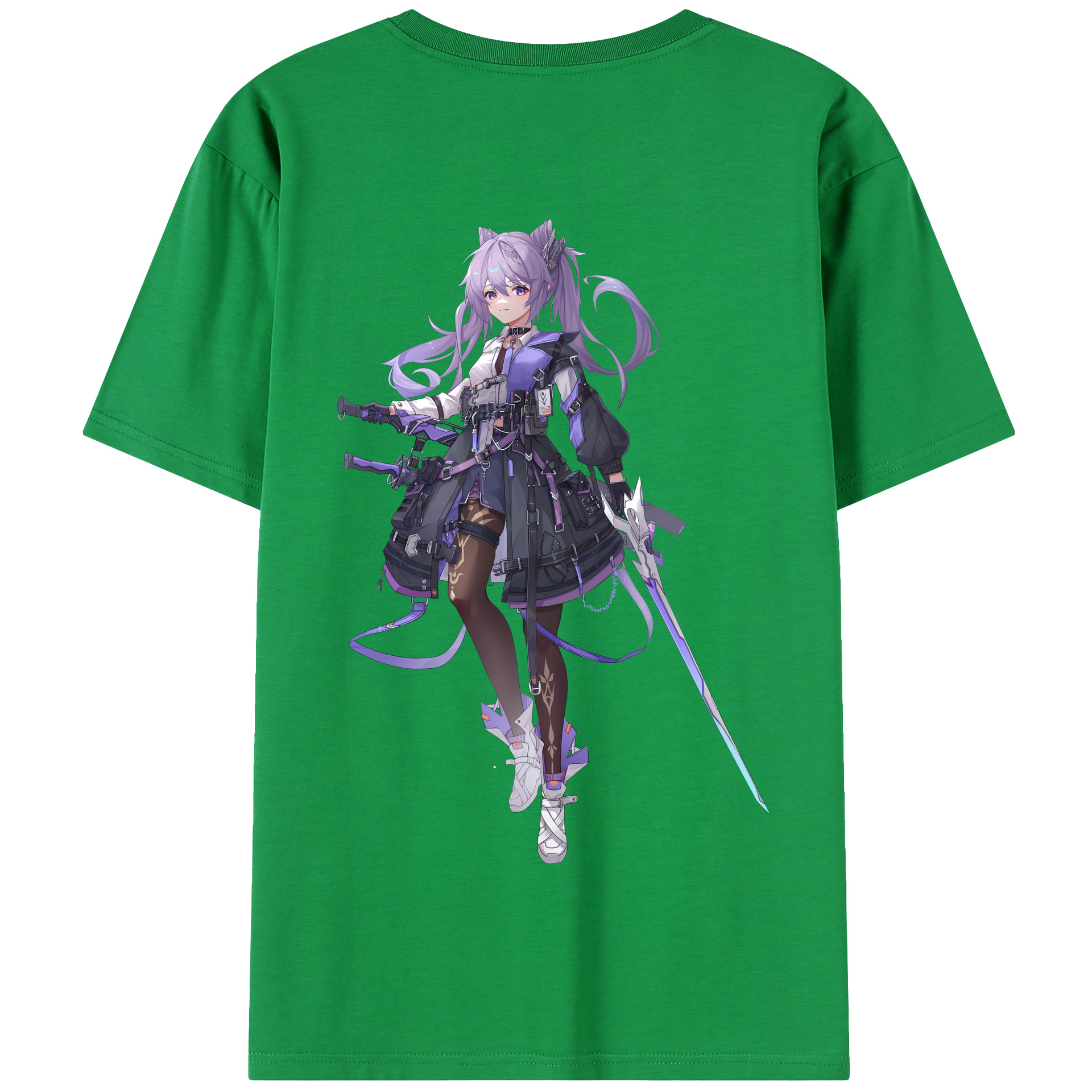 げんし神 刻晴 こくせい genshin Kokusei 綿100％半袖Tシャツ（背面プリント）