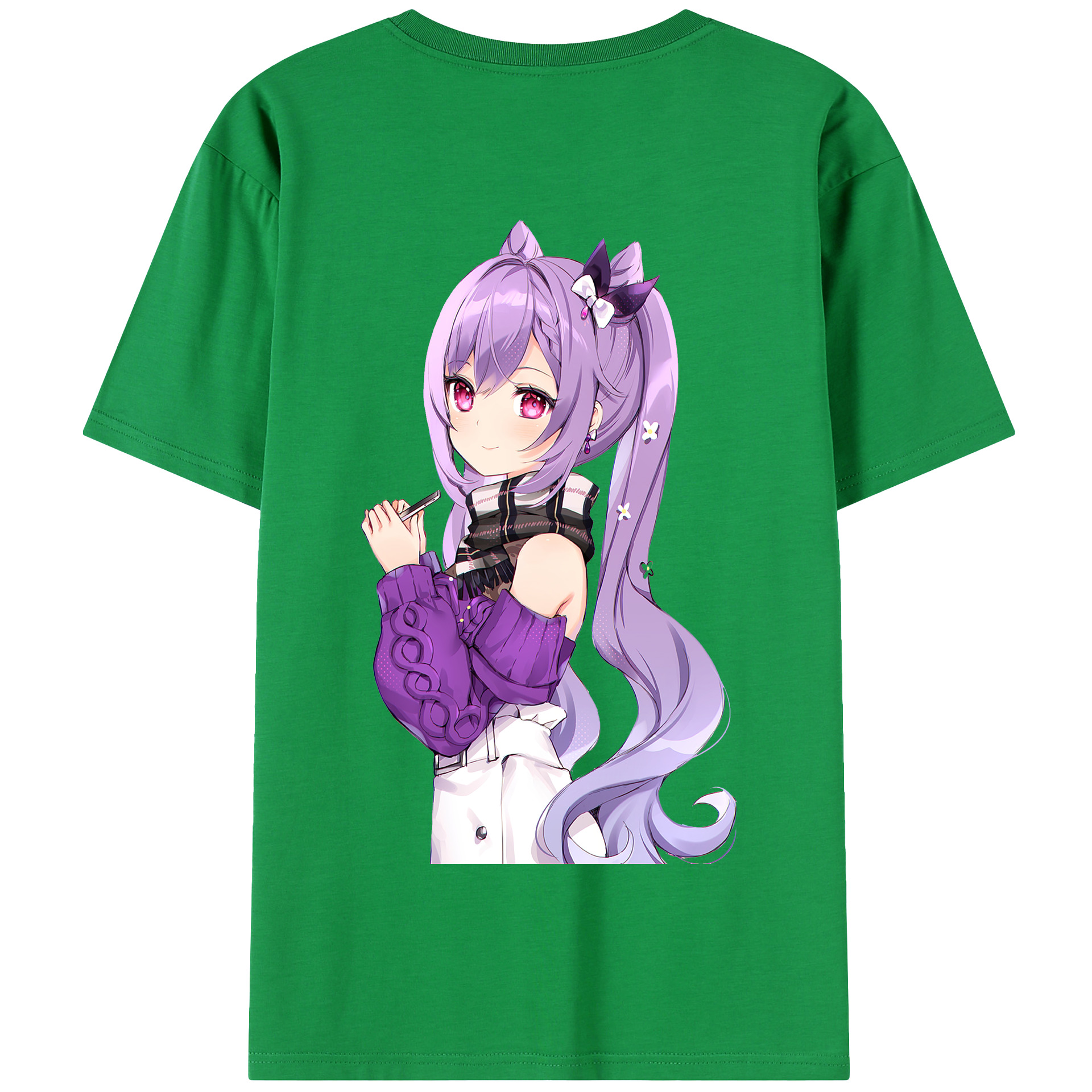 げんし神 刻晴 こくせい genshin Kokusei 綿100％半袖Tシャツ（背面プリント）