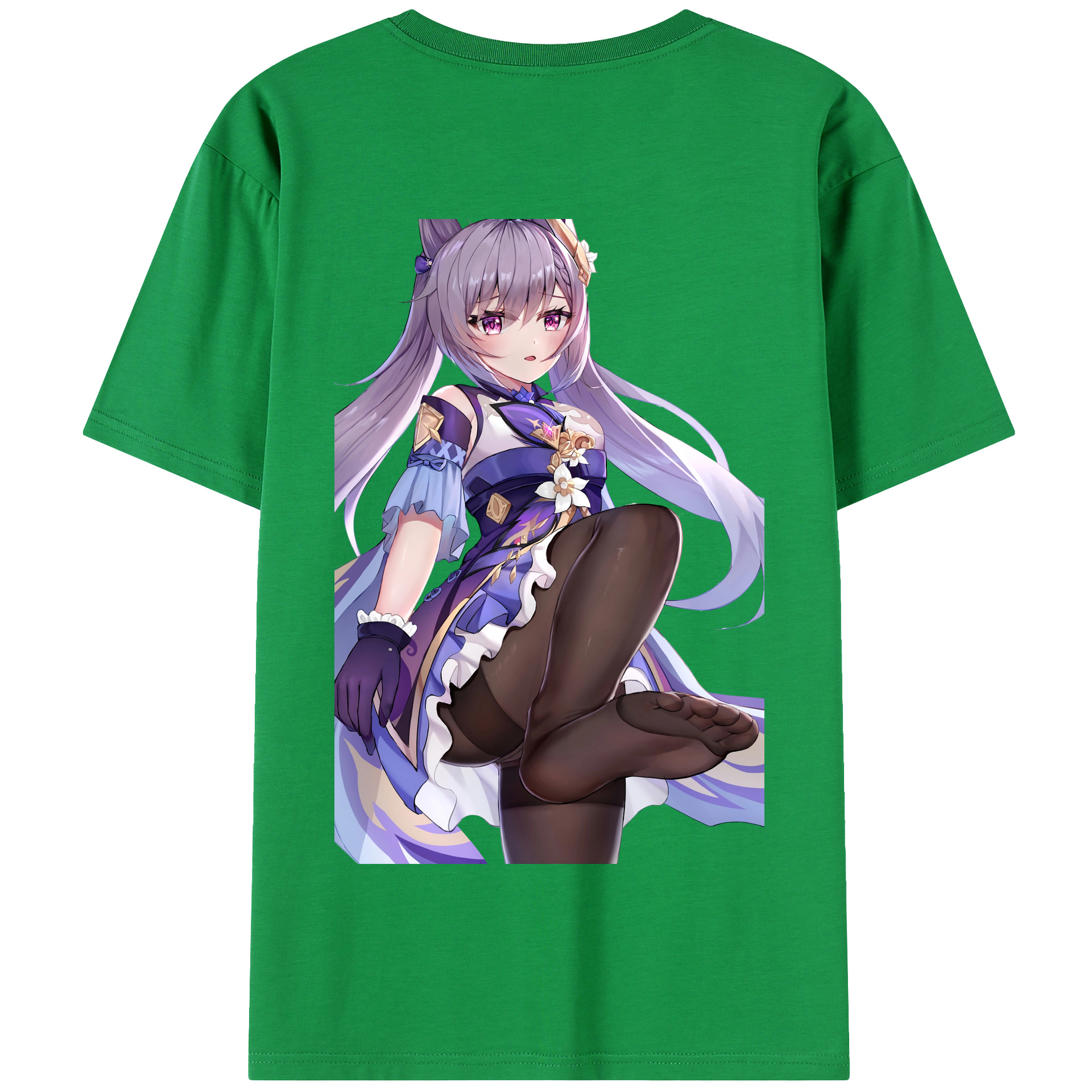 げんし神 刻晴 こくせい genshin Kokusei 綿100％半袖Tシャツ（背面プリント）