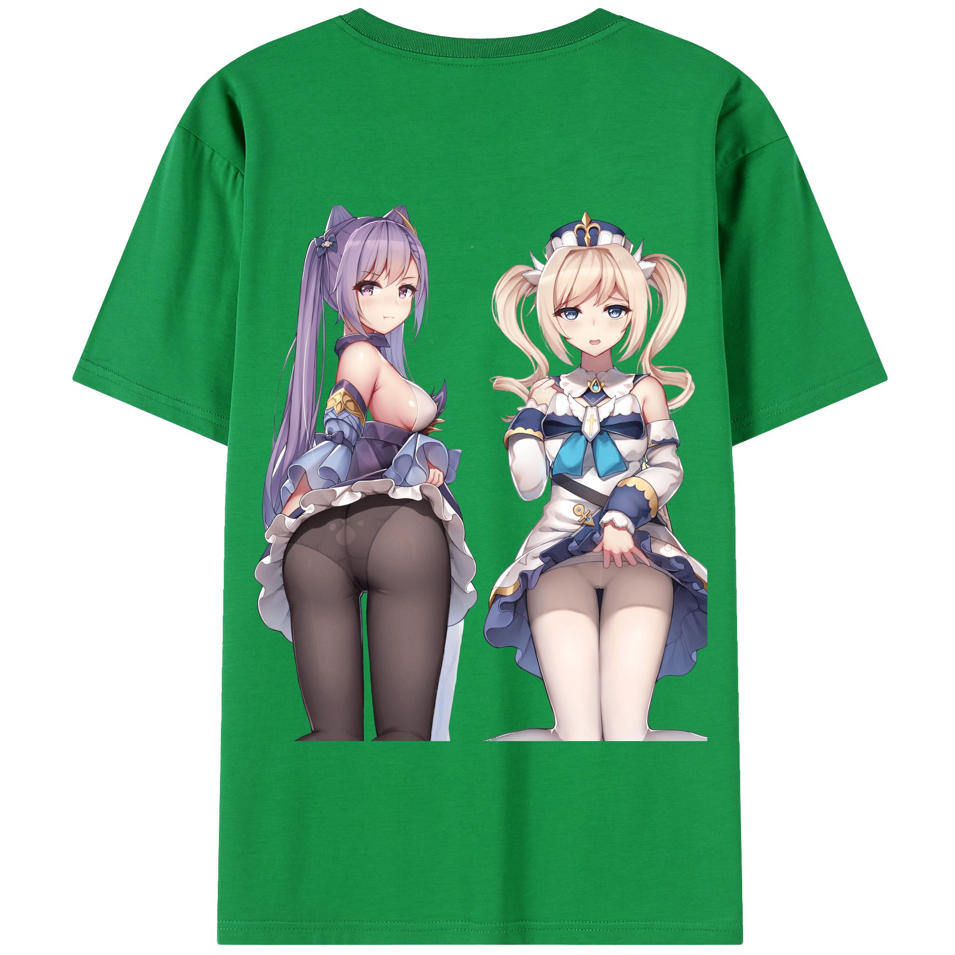 げんし神 刻晴 こくせい genshin Kokusei 綿100％半袖Tシャツ（背面プリント）