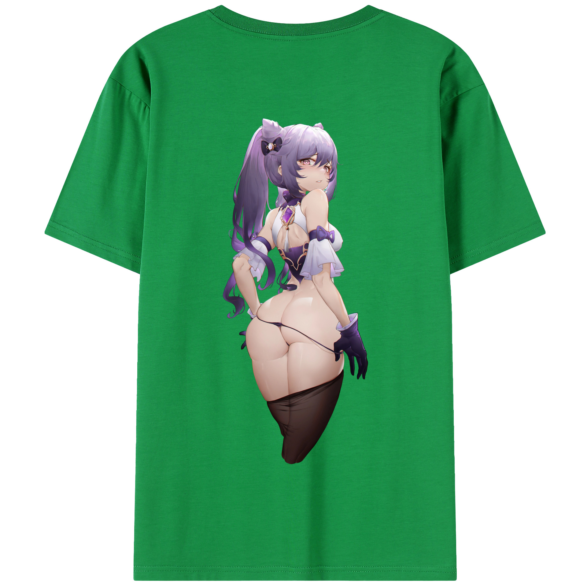 げんし神 刻晴 こくせい genshin Kokusei 綿100％半袖Tシャツ（背面プリント）