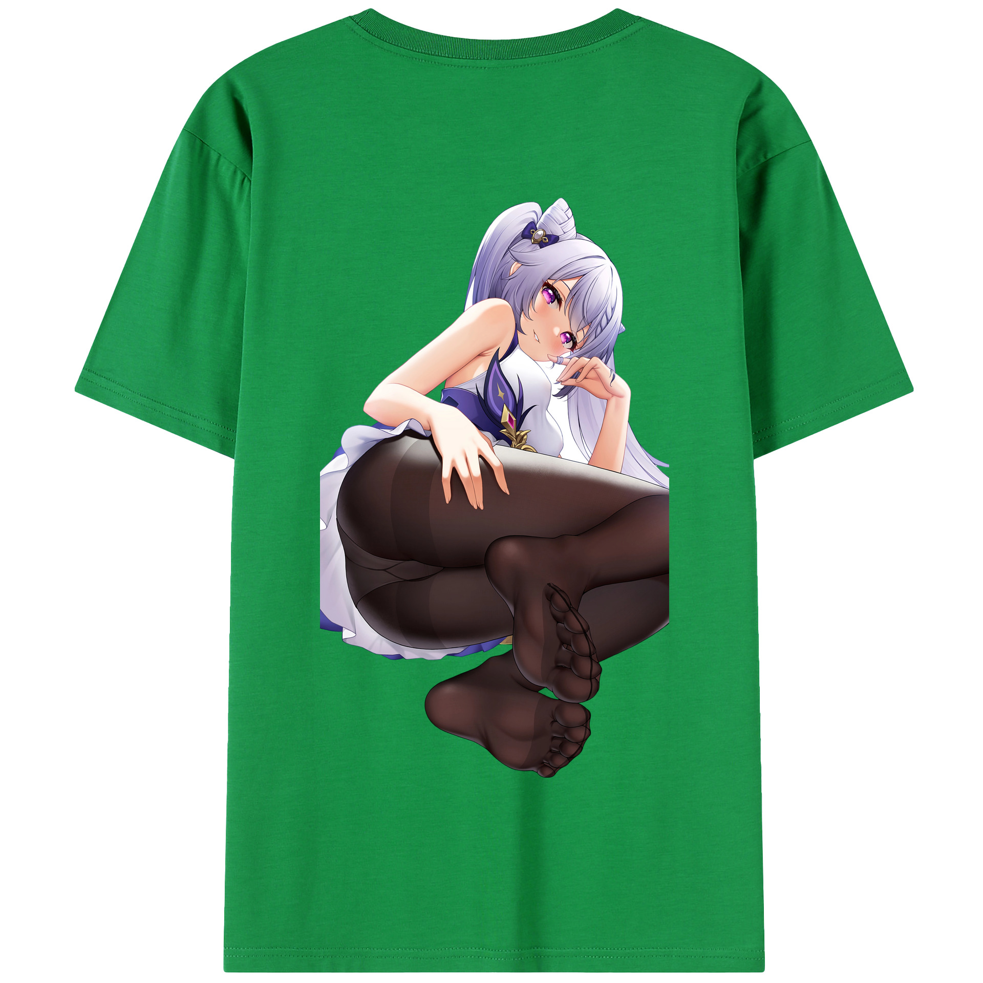 げんし神 刻晴 こくせい genshin Kokusei 綿100％半袖Tシャツ（背面プリント）