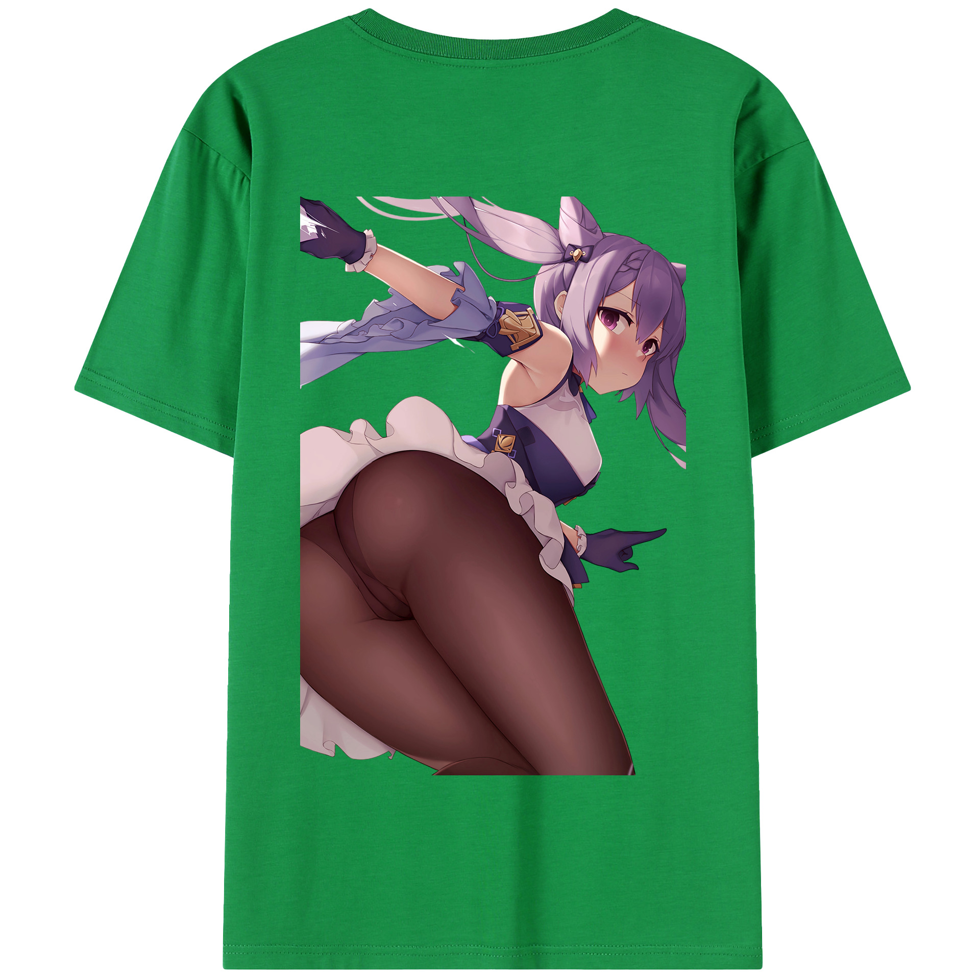 げんし神 刻晴 こくせい genshin Kokusei 綿100％半袖Tシャツ（背面プリント）
